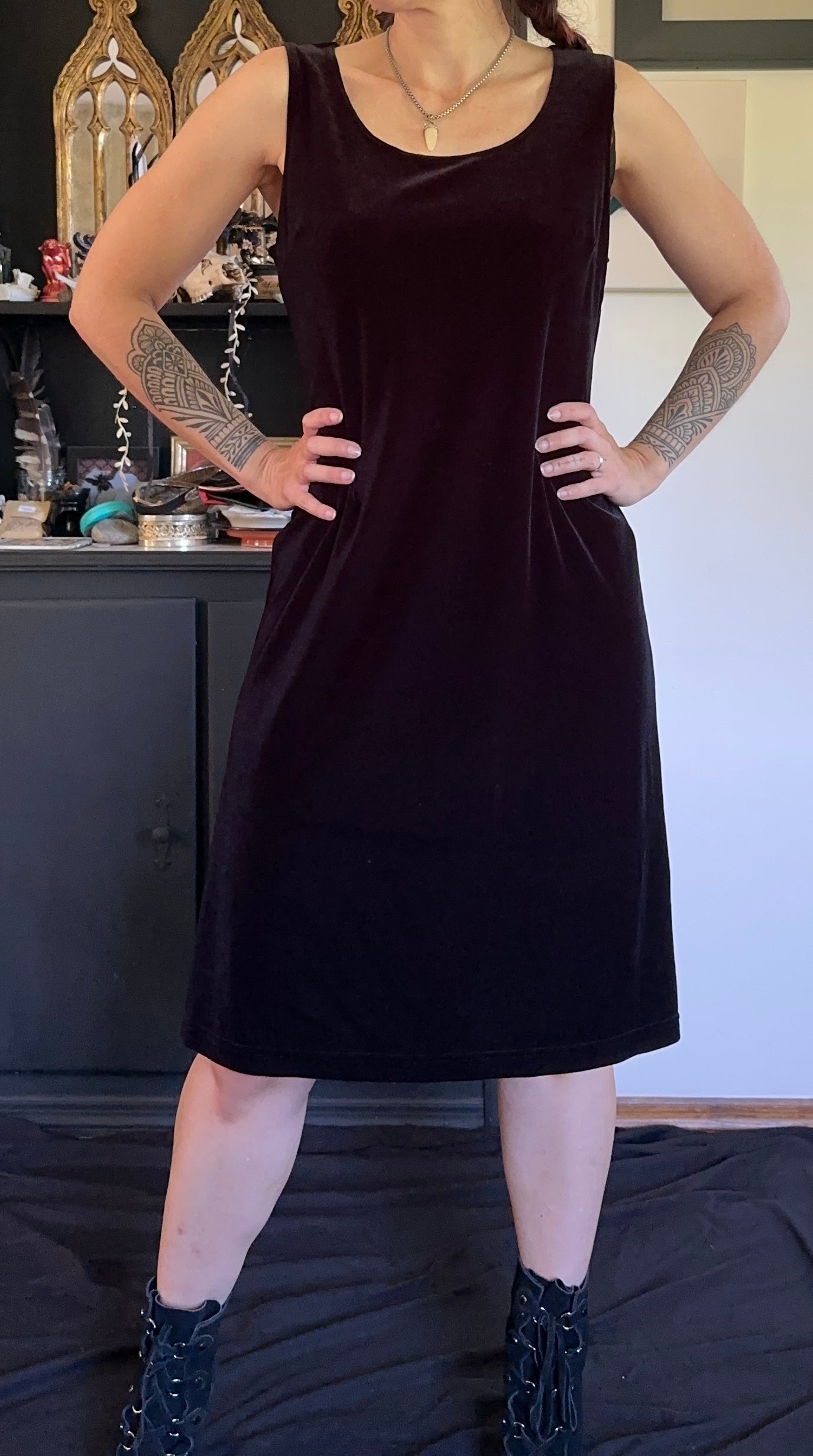 Velvet Tank Dress L