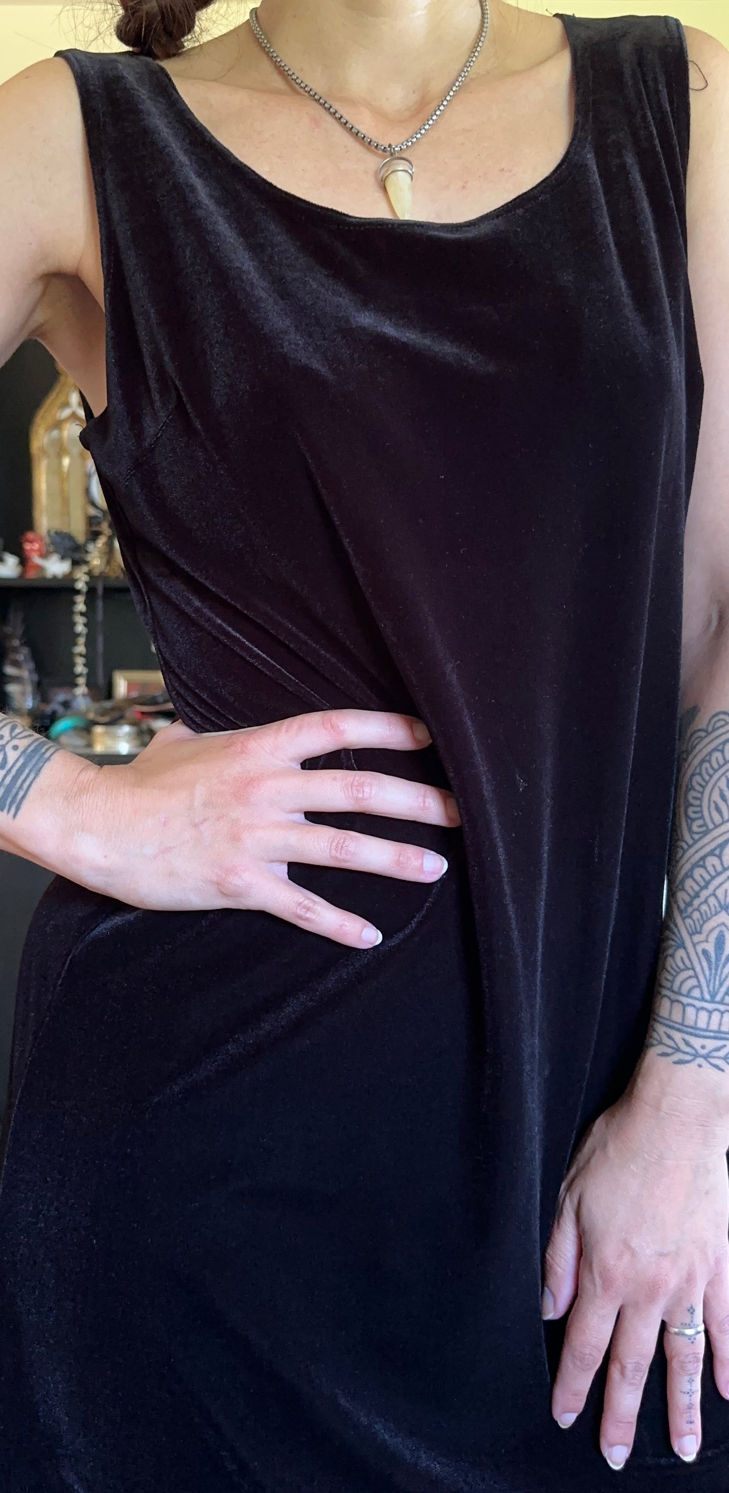 Velvet Tank Dress L