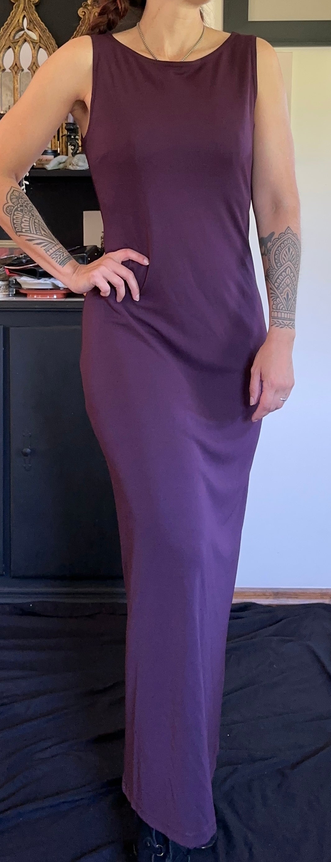 90s Depeche Mode Maxi Dress S