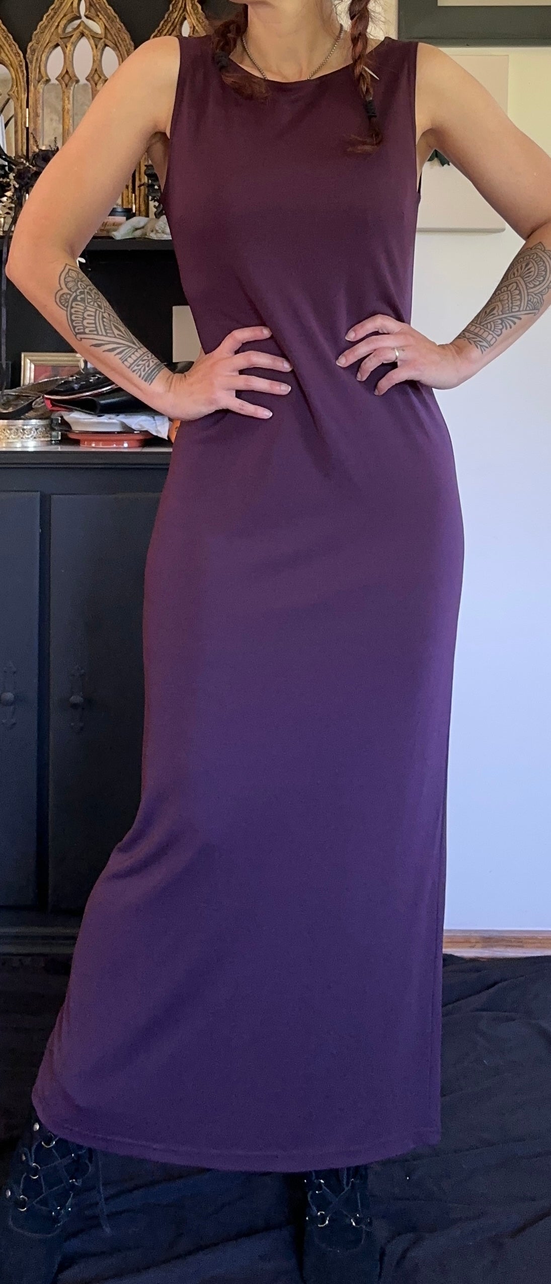 90s Depeche Mode Maxi Dress S