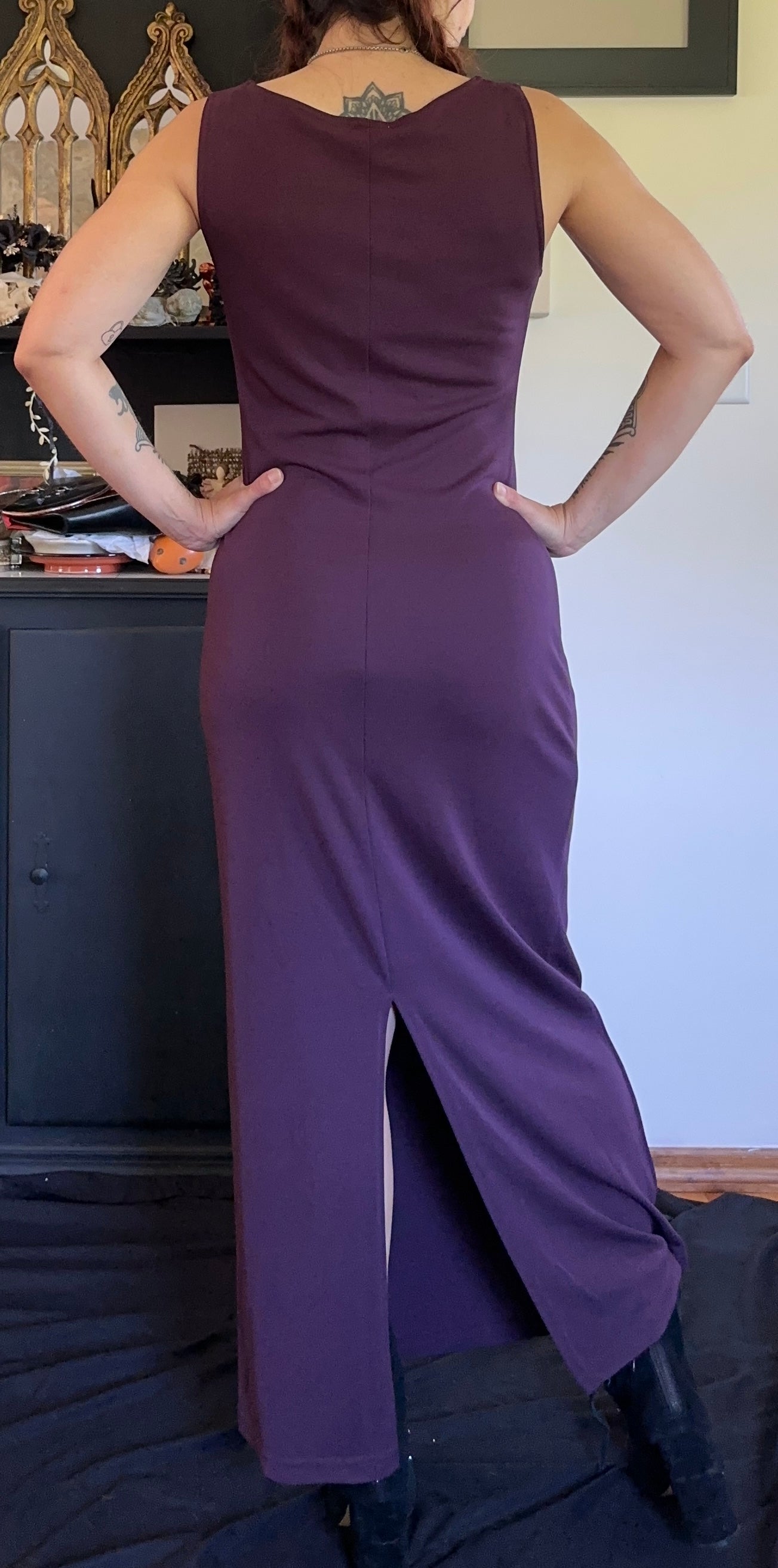 90s Depeche Mode Maxi Dress S