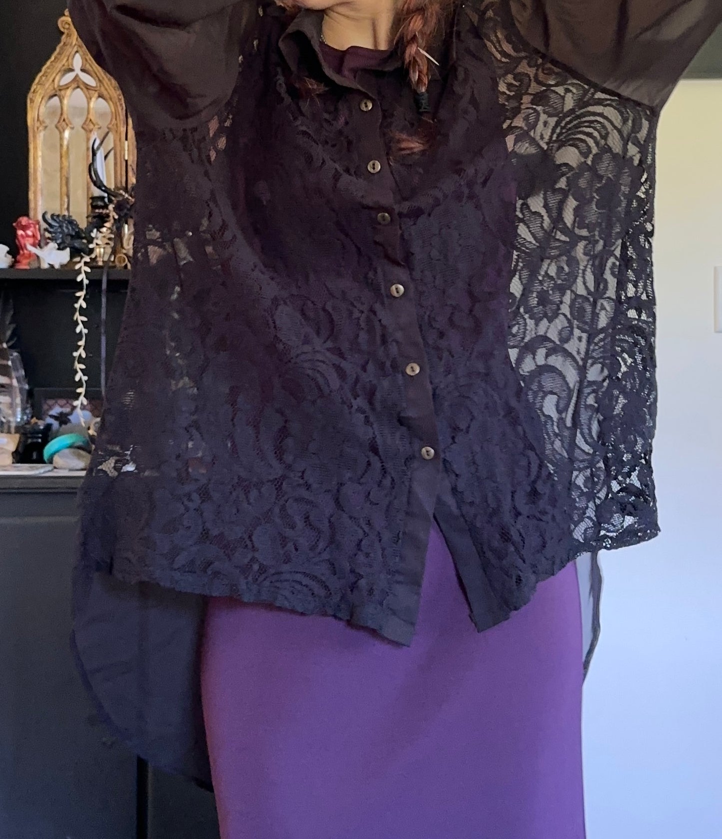 Lace Hi-Lo Top 2X-3X