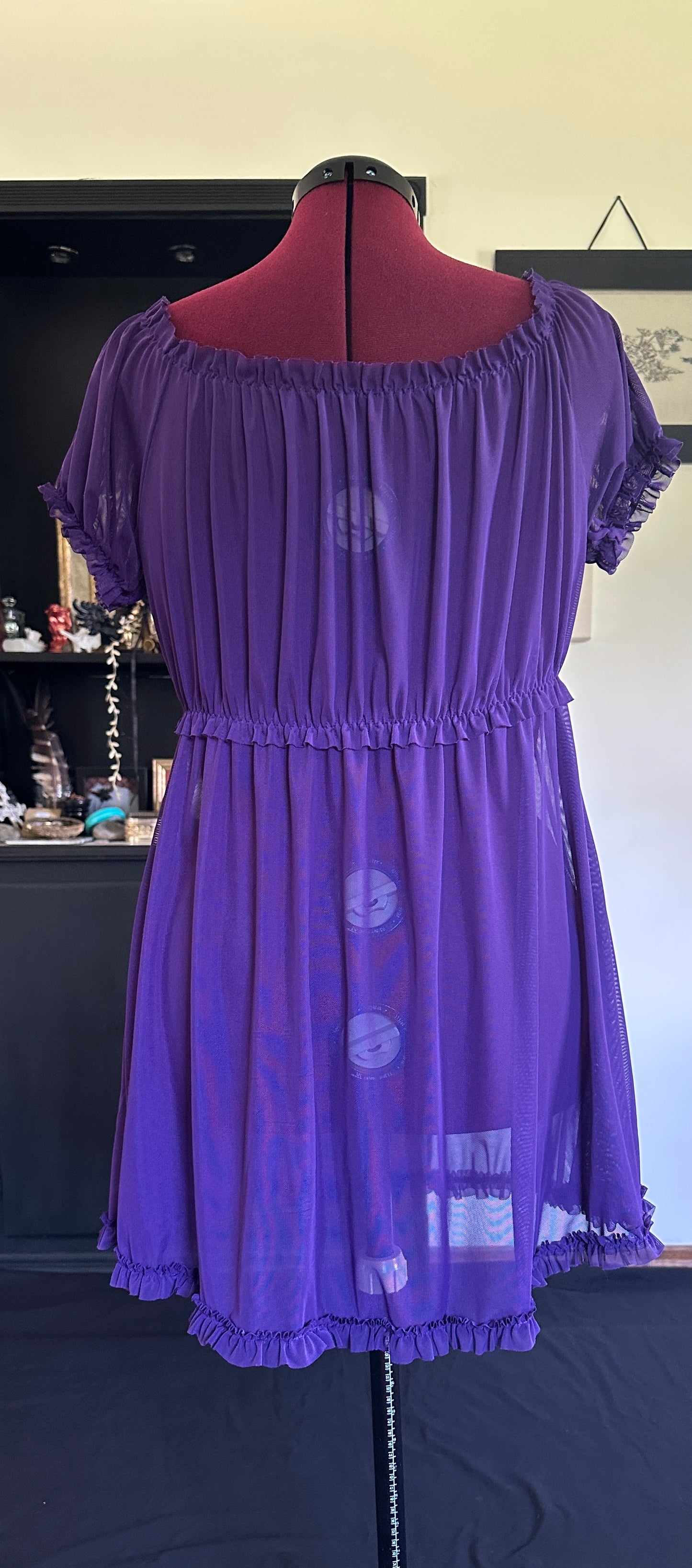 Sheer Mesh Baby Doll 3X
