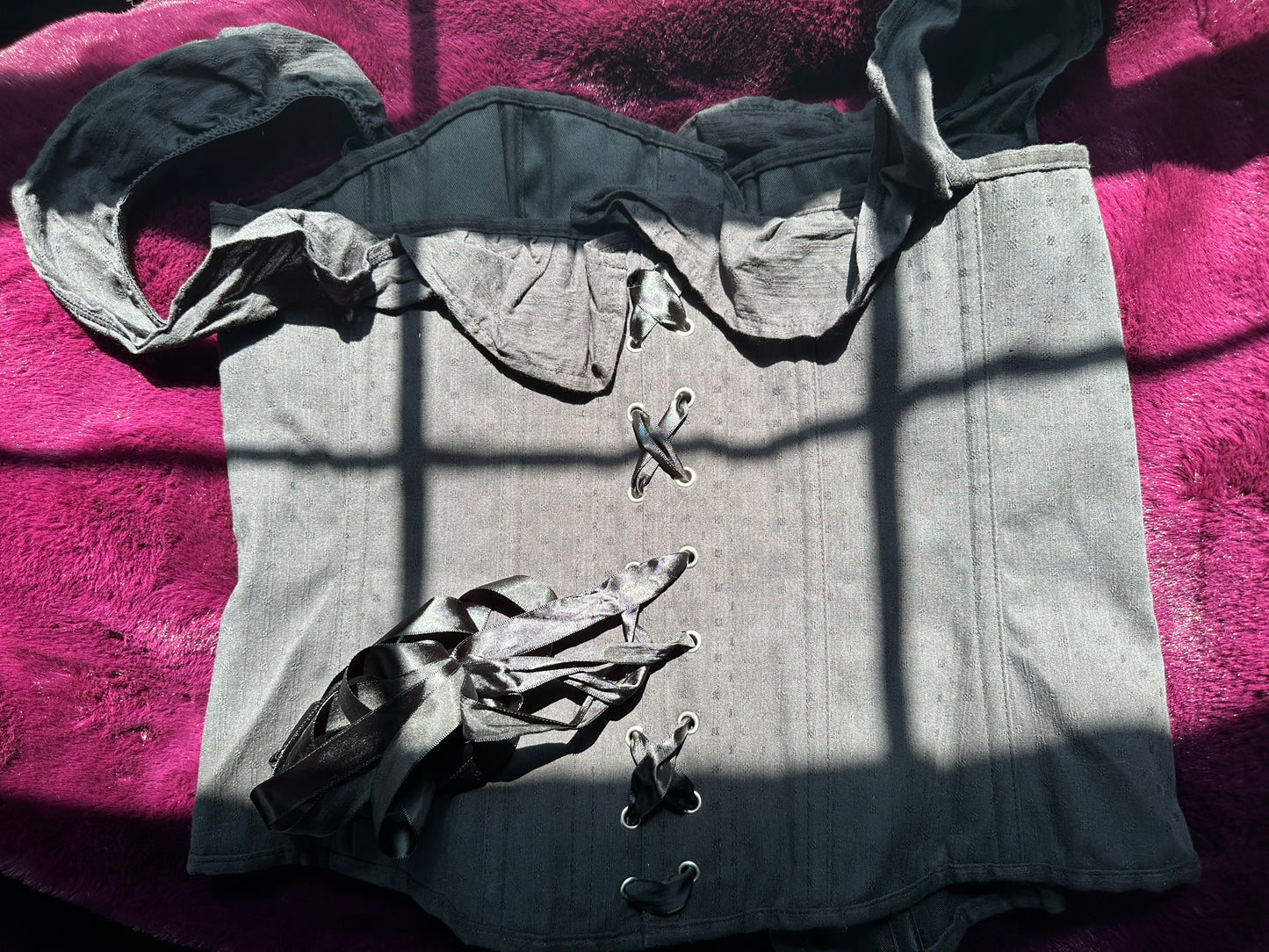 Corset Story Ruffled Corset 1X-2X