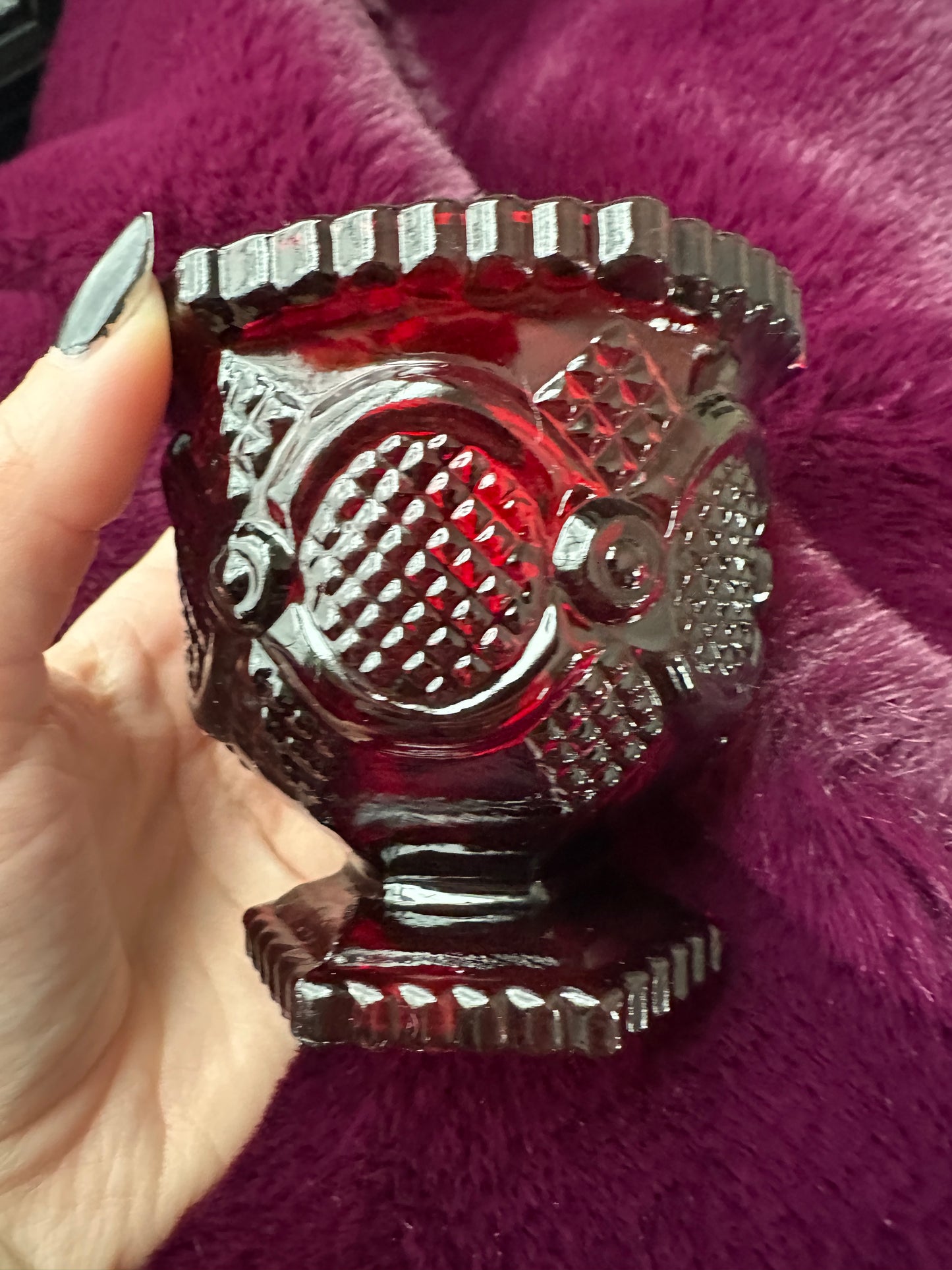 Red Glass Baroque Style Goblets