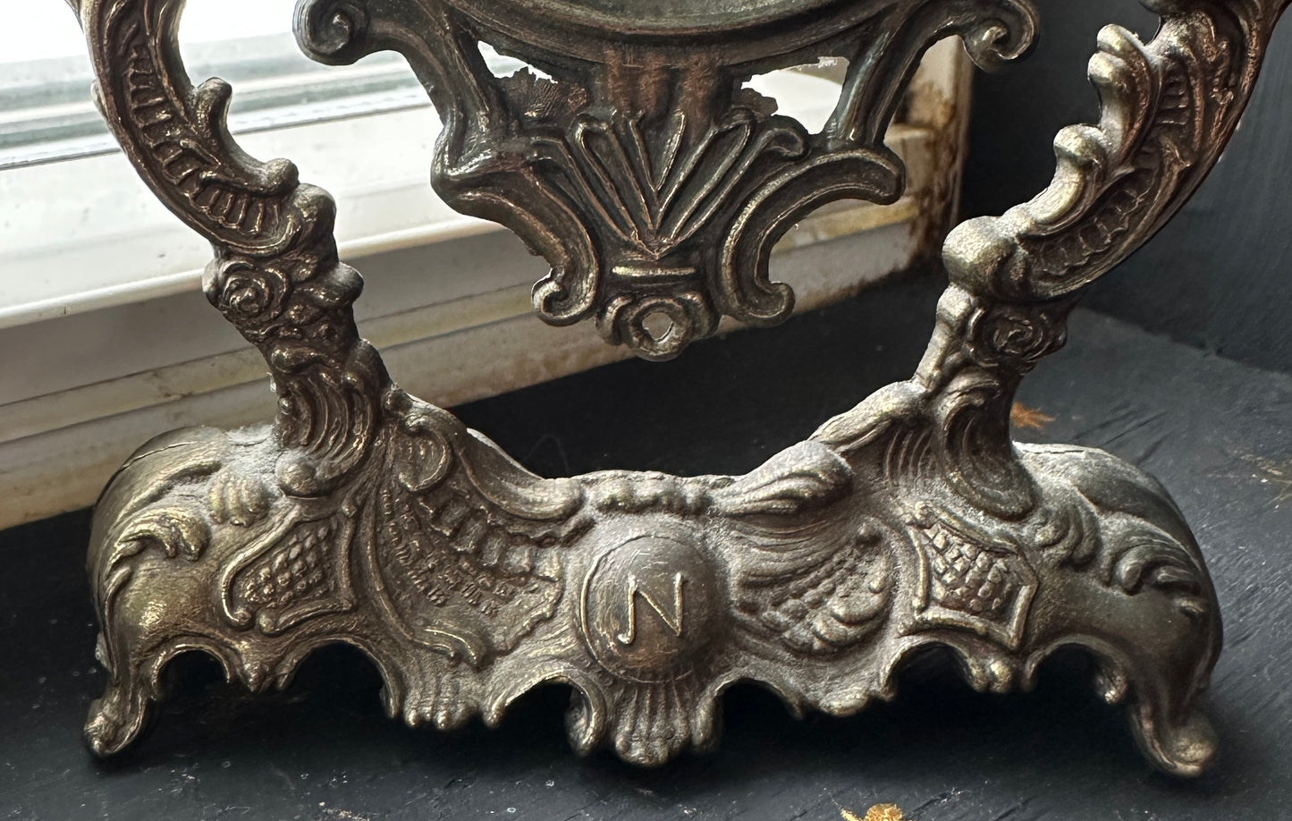 Brass Italian Swivel Vanity Mirror