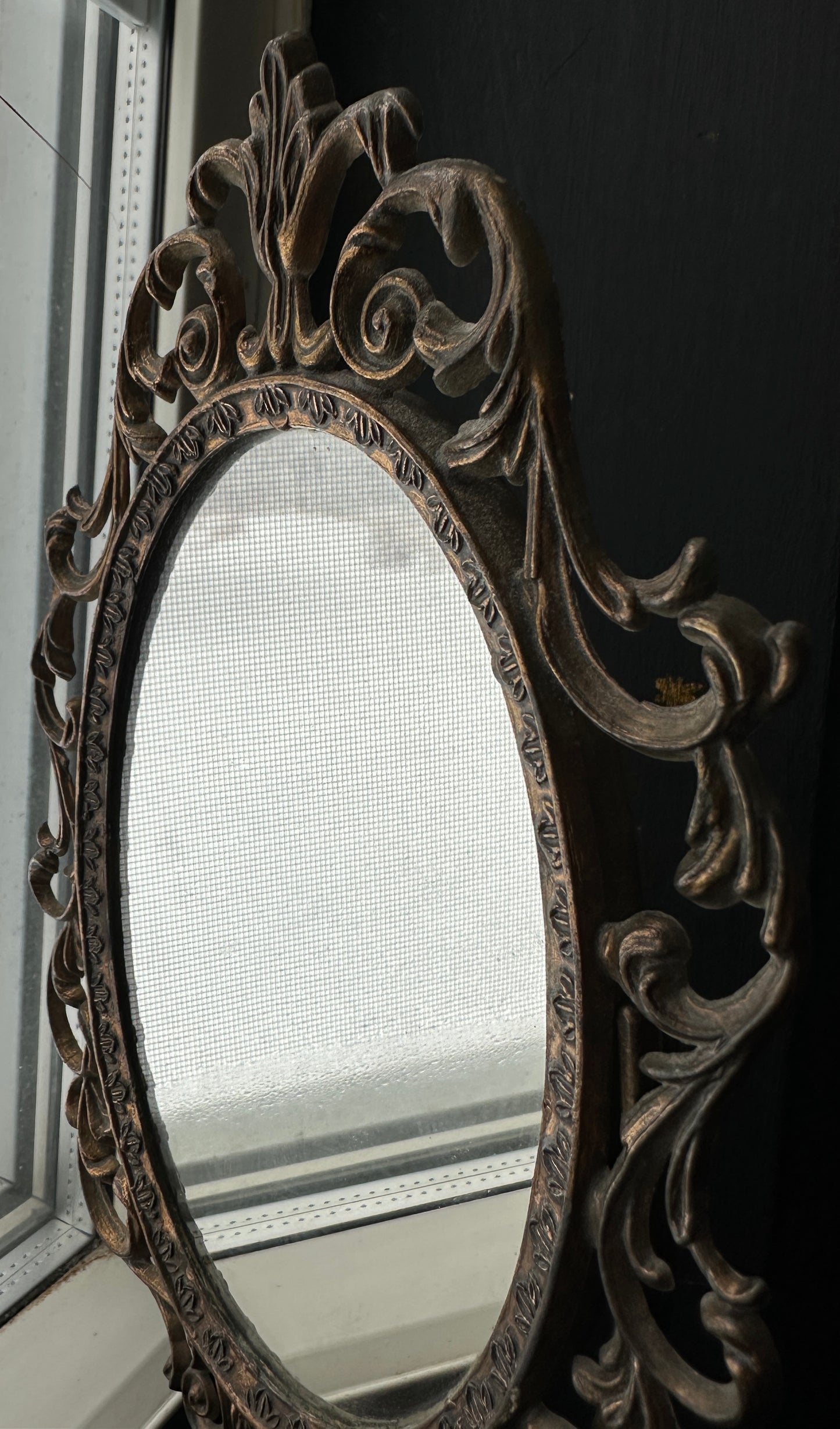 Brass Victorian Swivel Mirror