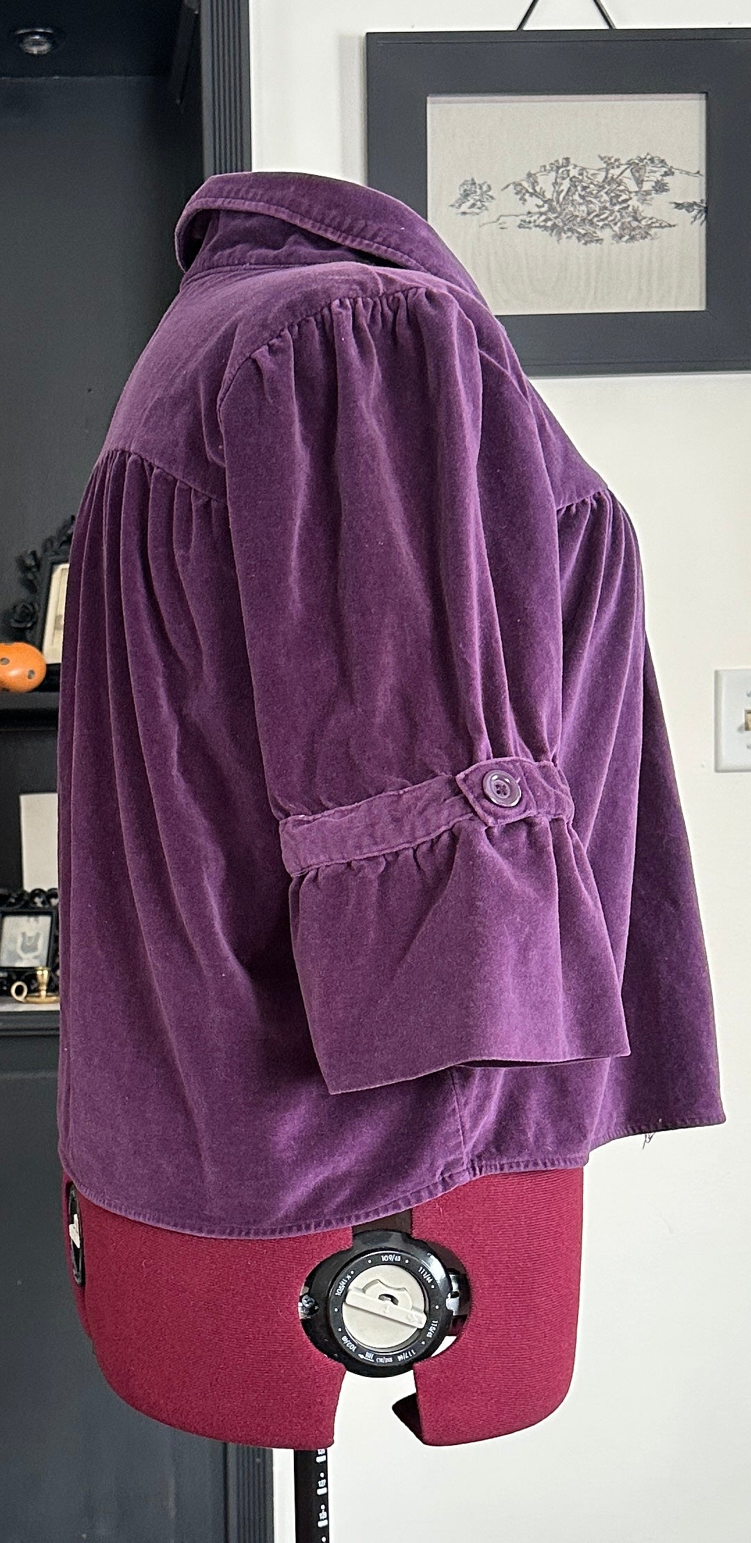 Cotton Velveteen Shirt Jacket SZ 1X