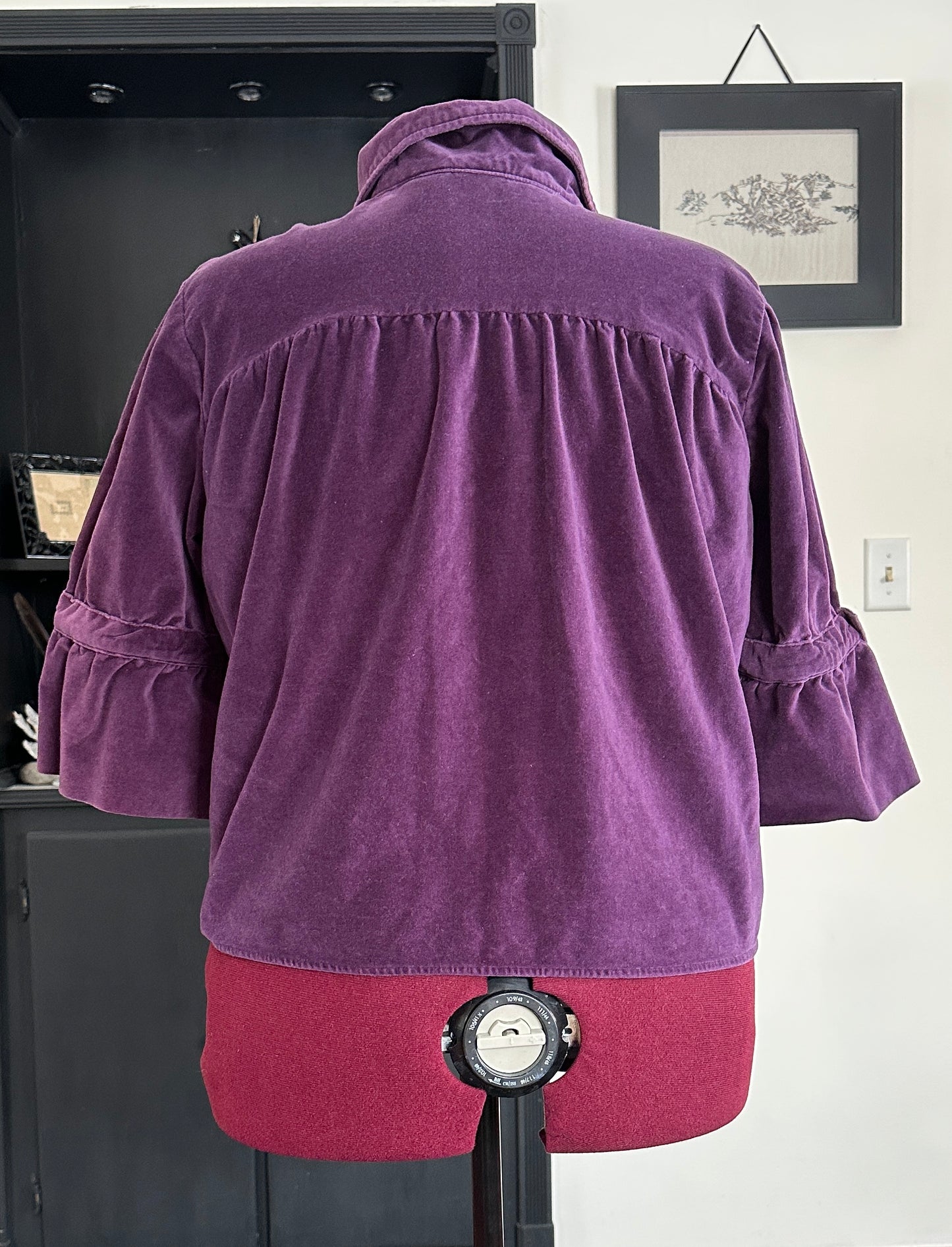 Cotton Velveteen Shirt Jacket SZ 1X