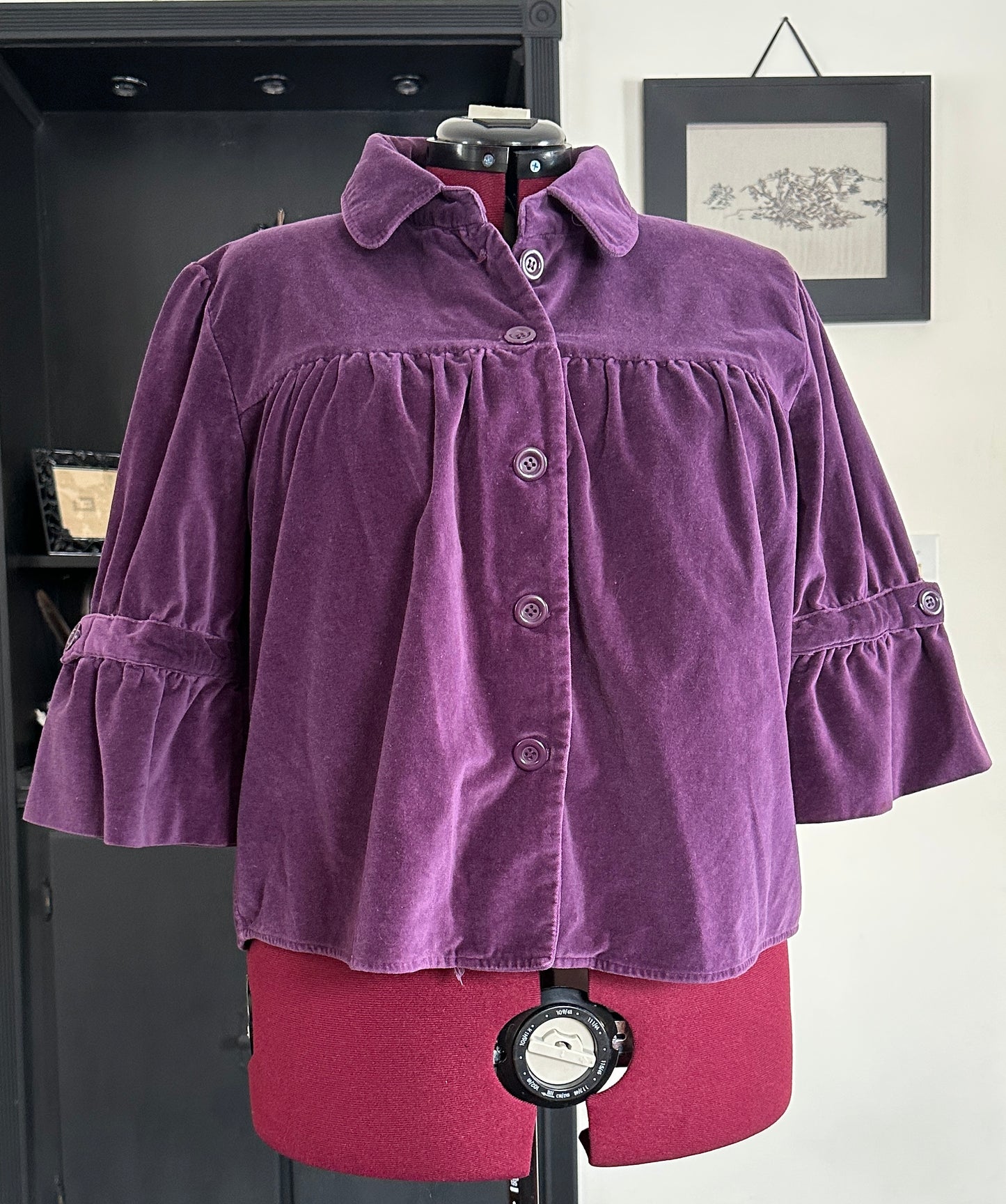 Cotton Velveteen Shirt Jacket SZ 1X