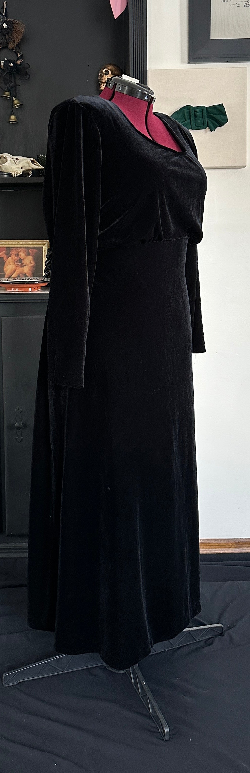 Empire Waist Velvet Maxi Dress 2X -3X