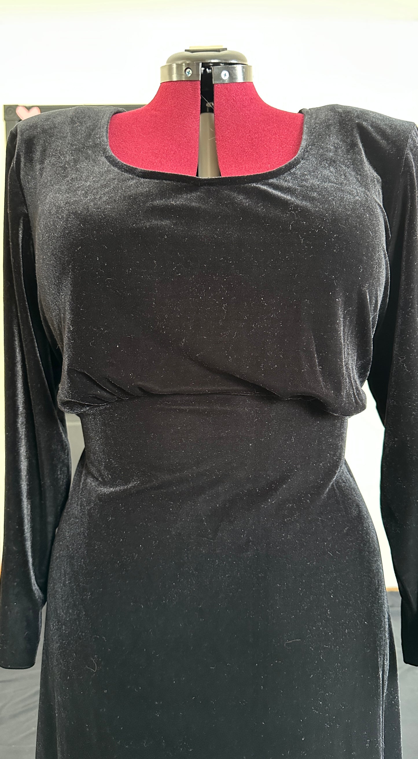Empire Waist Velvet Maxi Dress 2X -3X