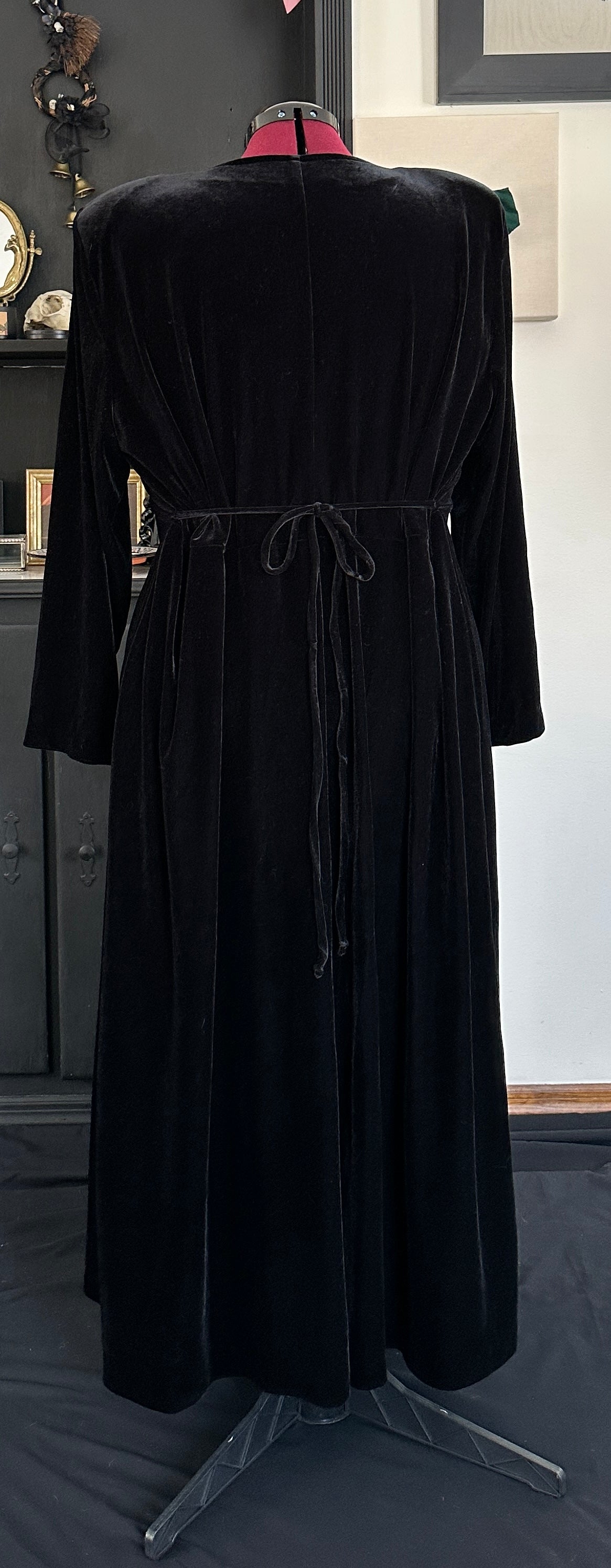 Empire Waist Velvet Maxi Dress 2X -3X