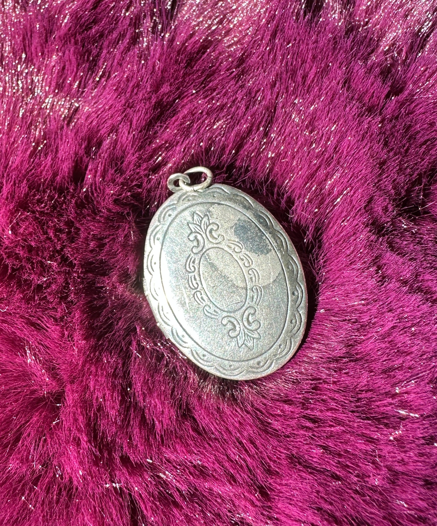Engraved Silver Locket