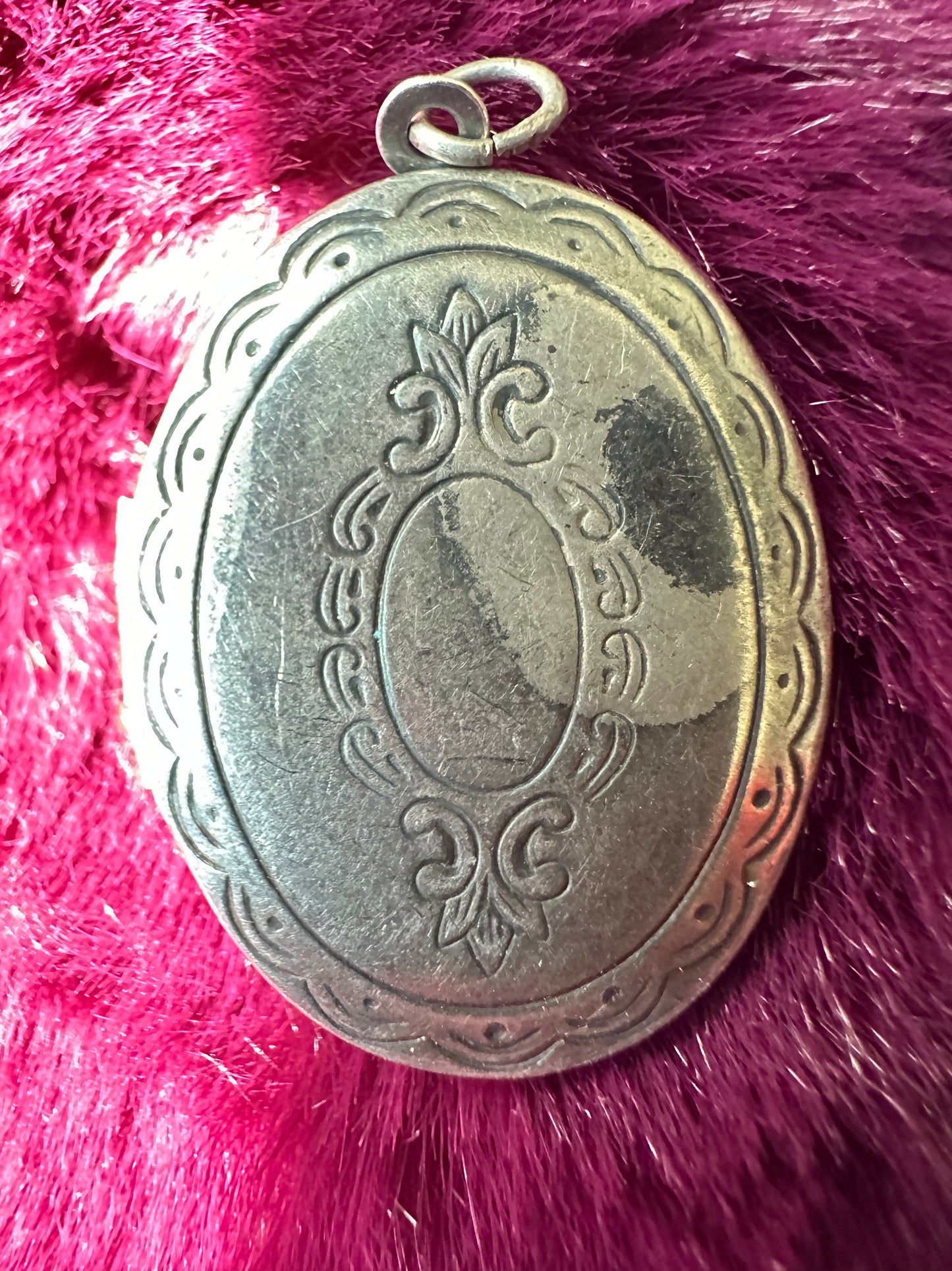 Engraved Silver Locket
