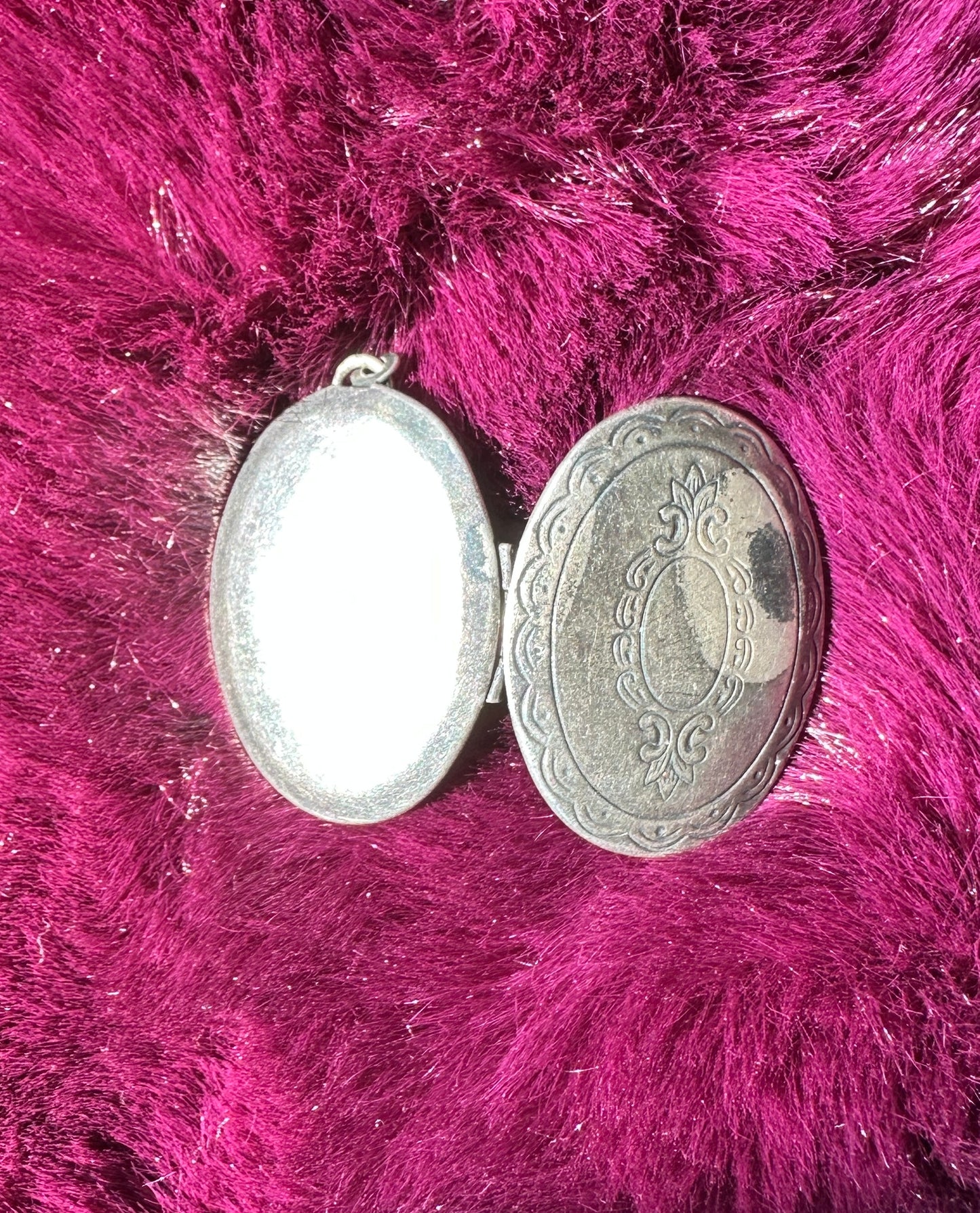 Engraved Silver Locket