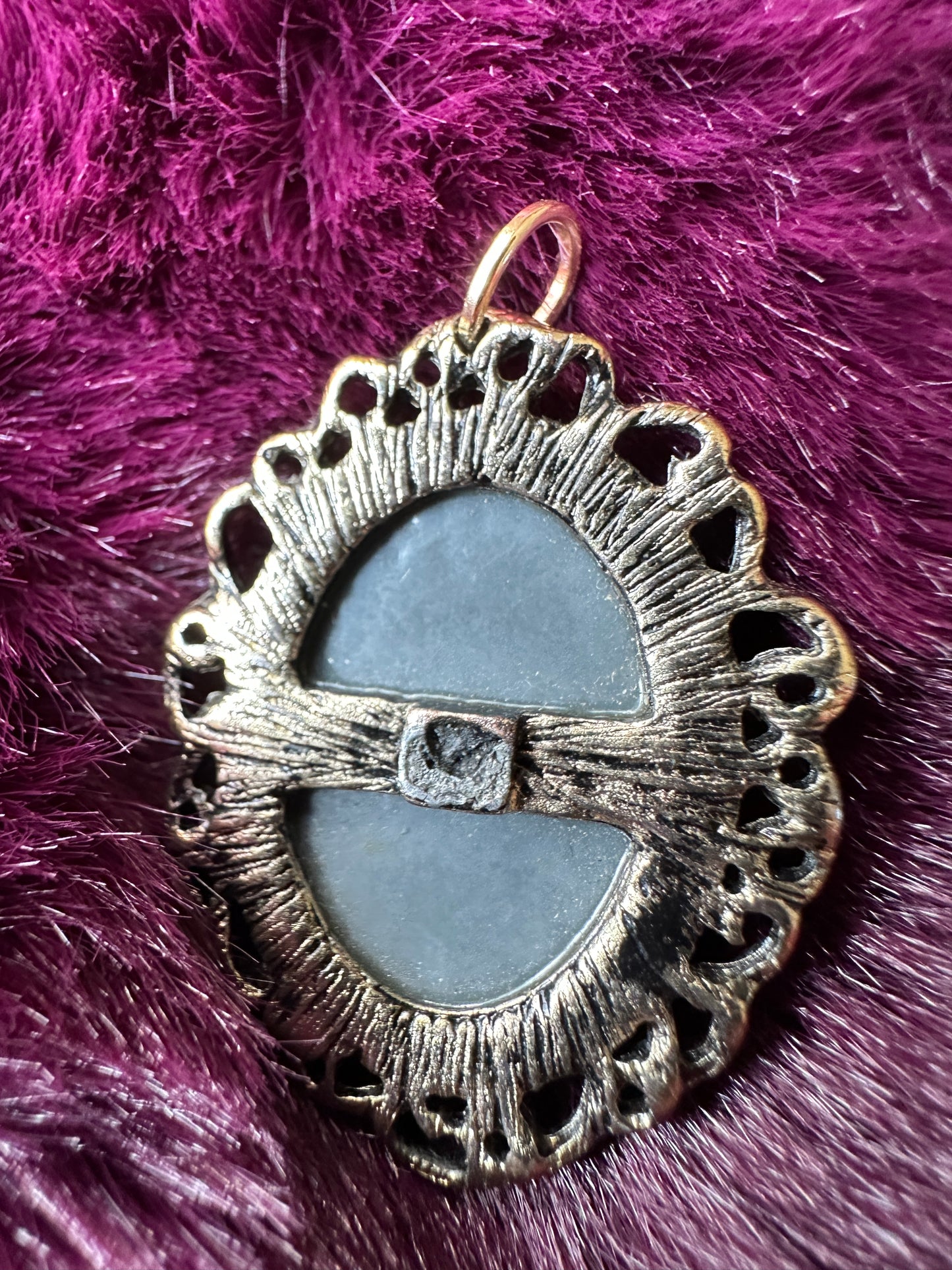 Floral Cameo Pendant