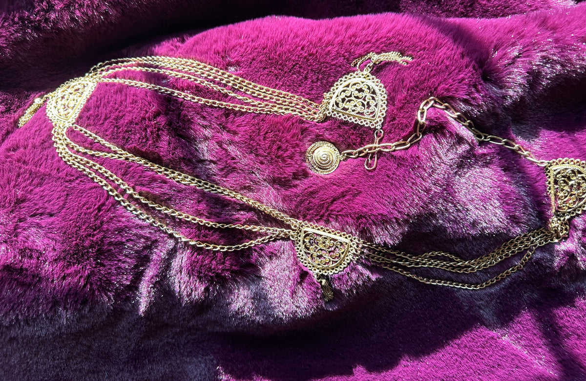 Renaissance Gold Chain Belt 28" - 42"