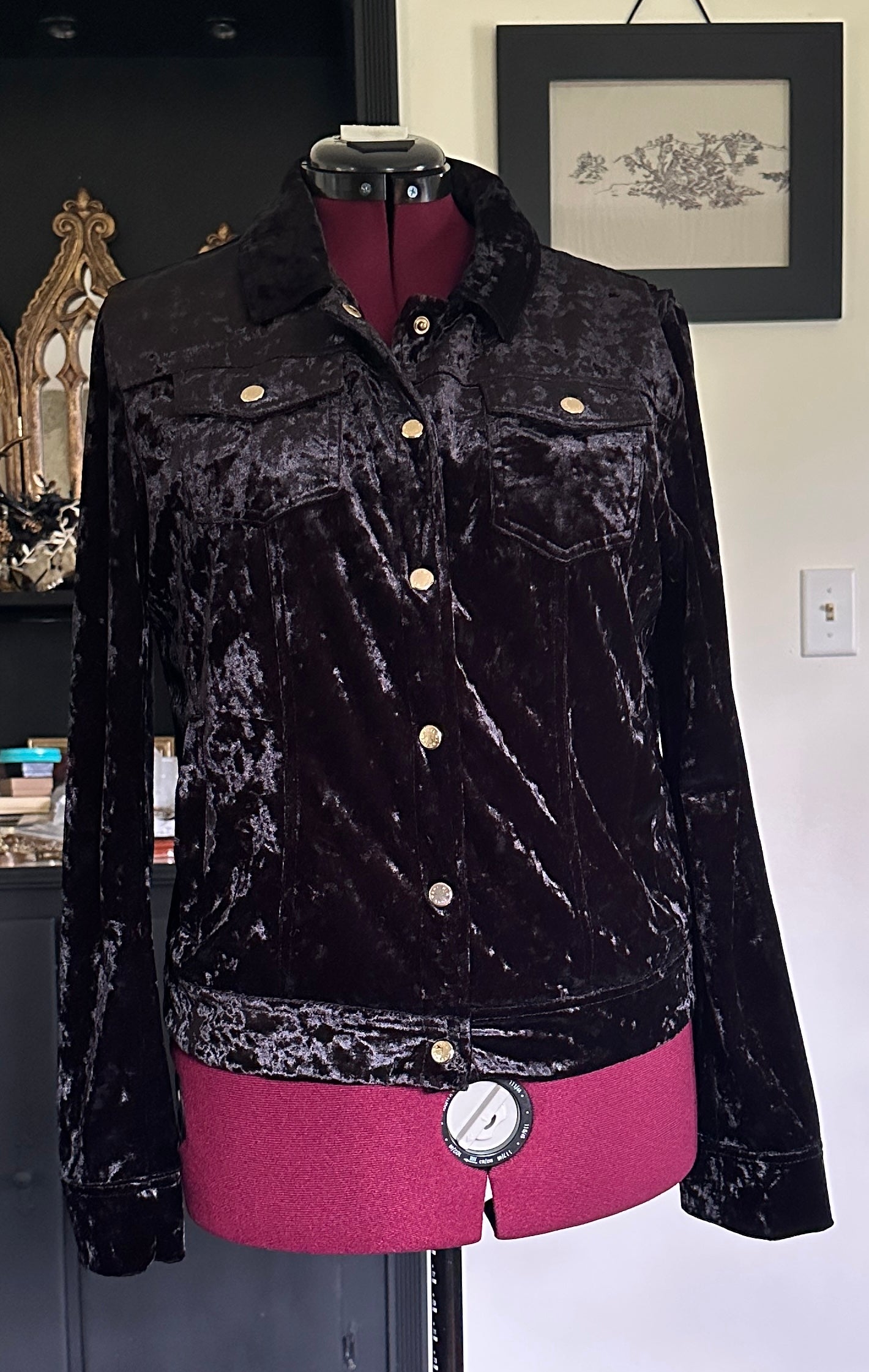 Velvet Trucker Jacket SZ L