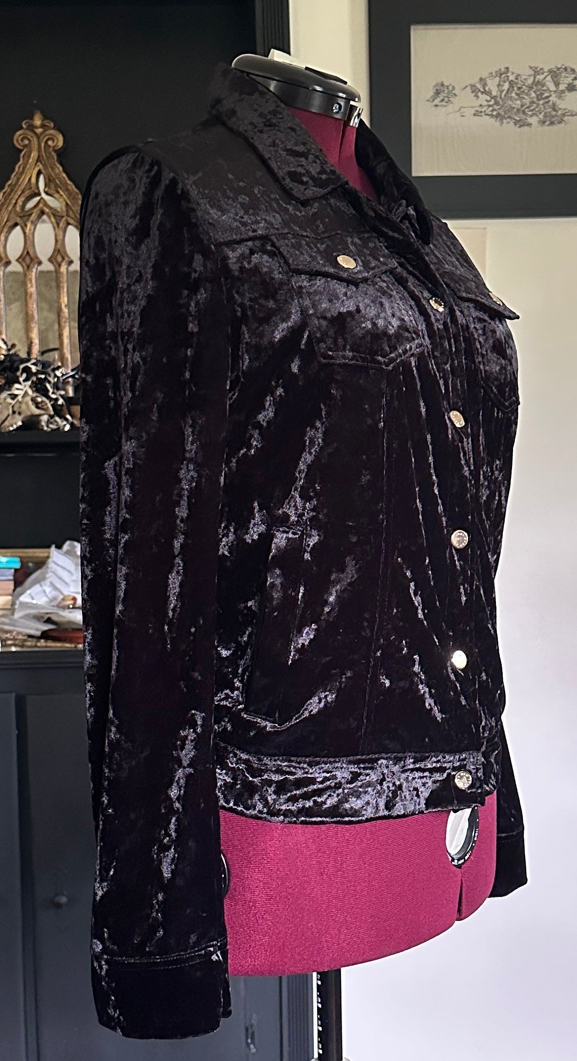 Velvet Trucker Jacket SZ L