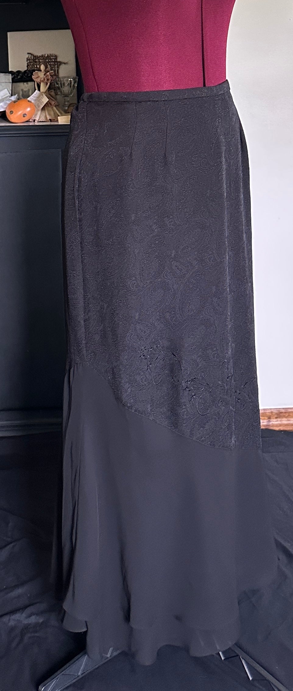 Paisley Vampire Maxi Skirt XL - 1X