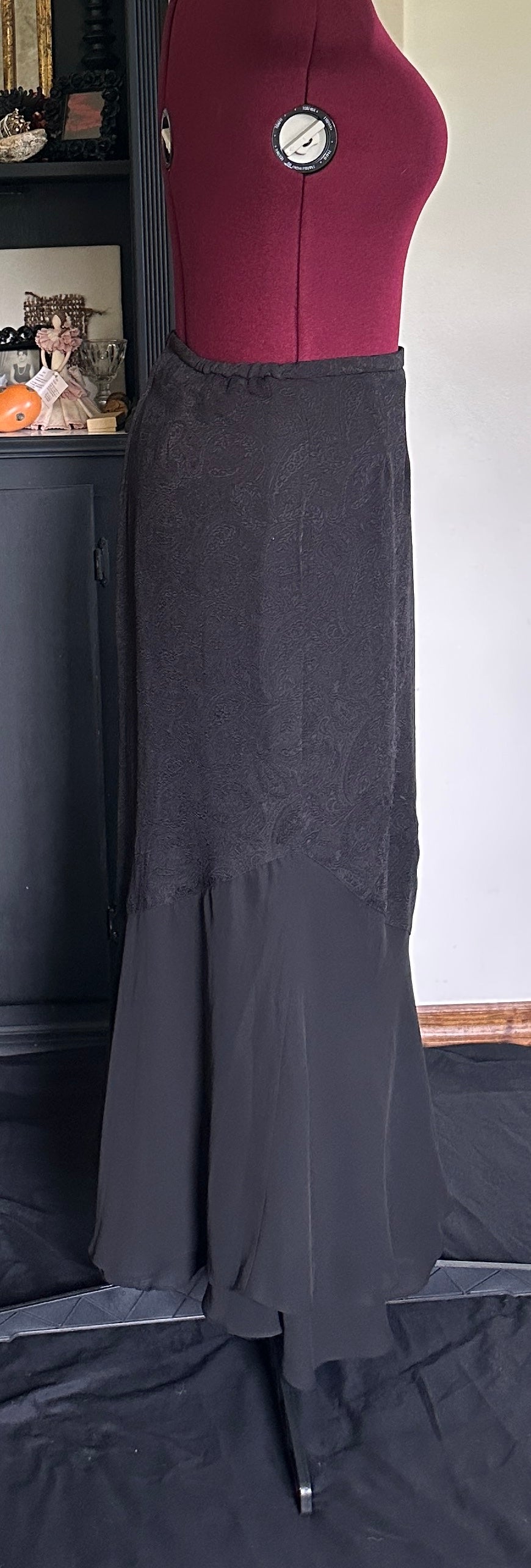 Paisley Vampire Maxi Skirt XL - 1X