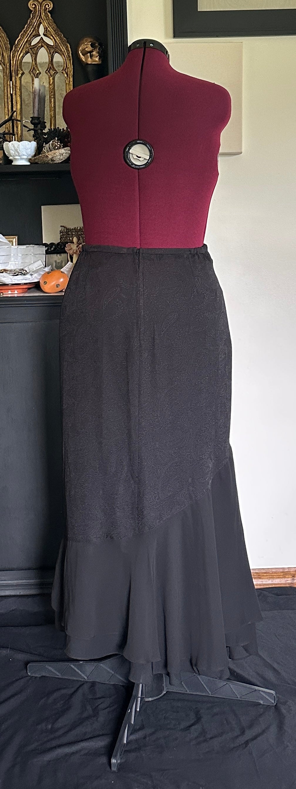 Paisley Vampire Maxi Skirt XL - 1X