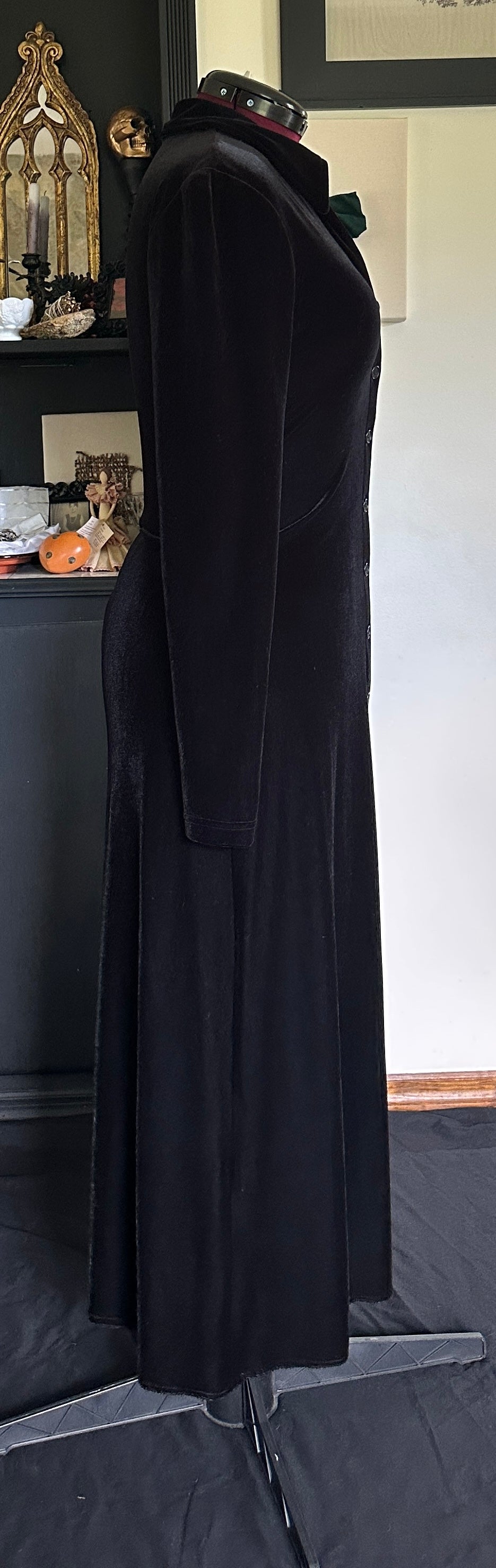90s Morticia Dress M-L