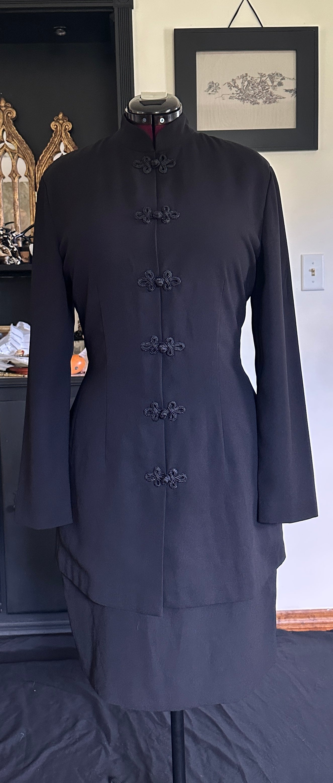 90s Mourning Dress L-XL