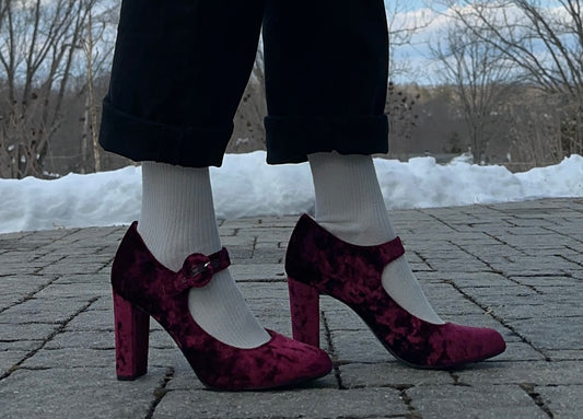 Velvet Mary Jane Heels SZ 9.5