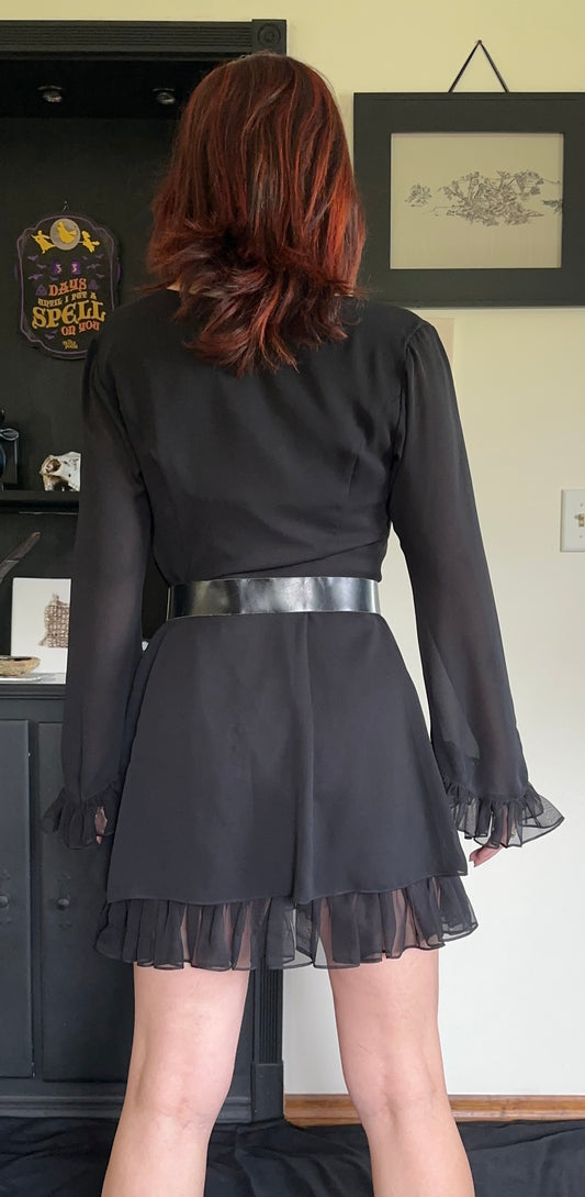 90s Whimsigoth Vintage Vivienne Tam Bell Sleeve Dress