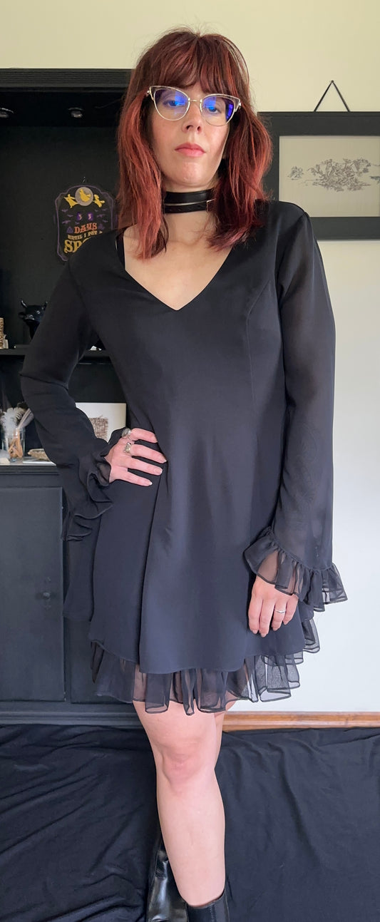 90s Whimsigoth Vintage Vivienne Tam Bell Sleeve Dress