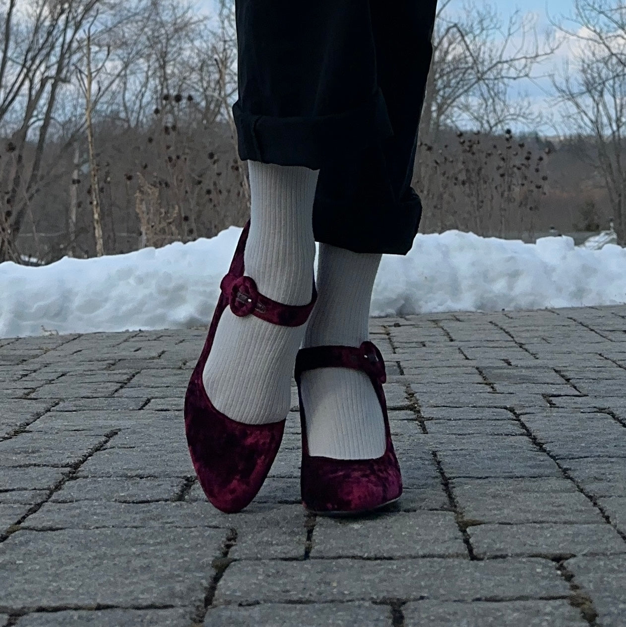 Velvet Mary Jane Heels SZ 9.5