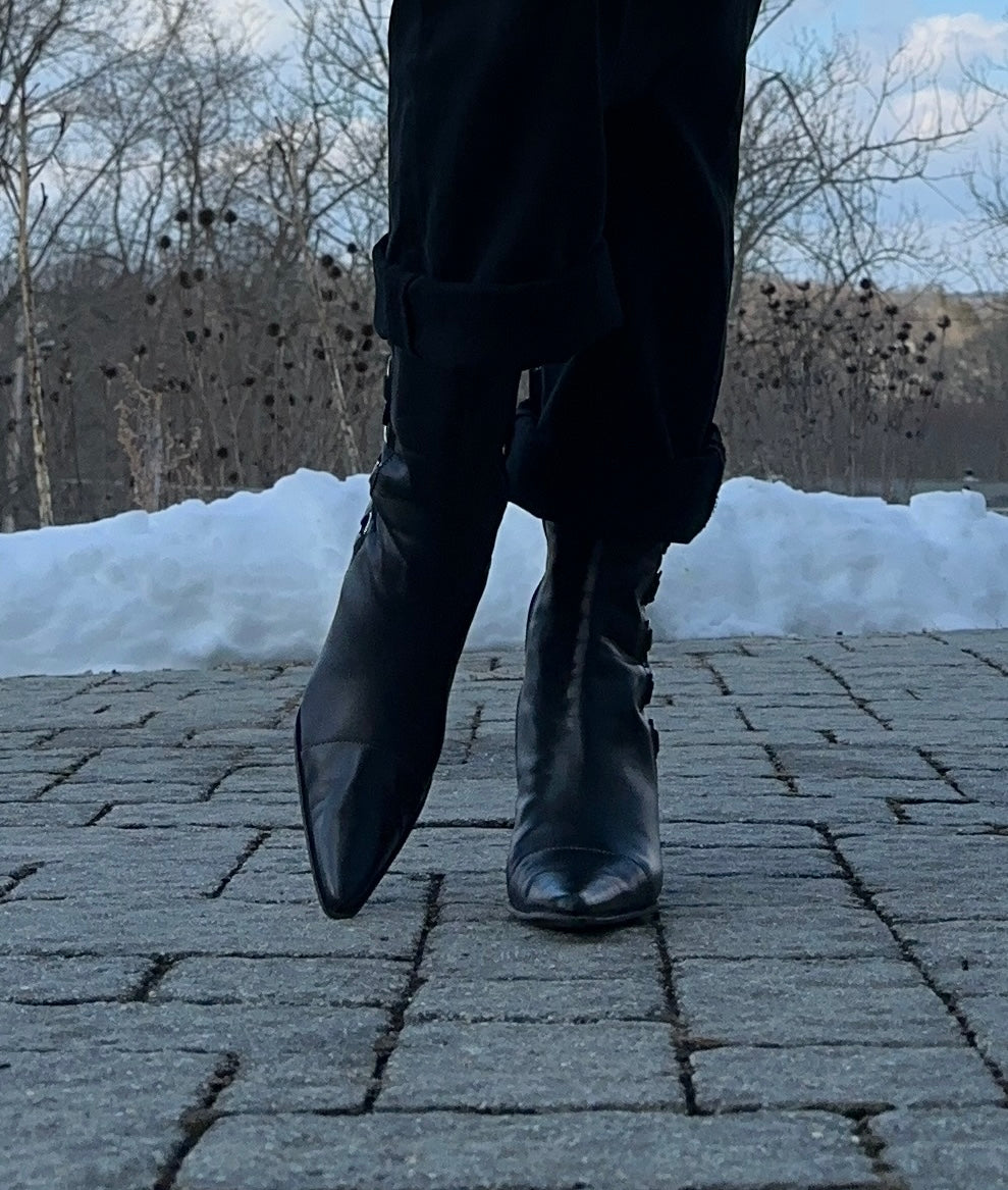 Vintage Pointed Toe Boots SZ 6.5 -7