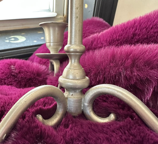 Pewter Candelabra