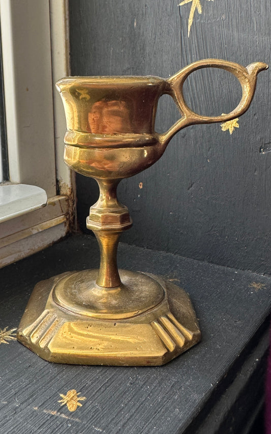 Antique Brass Candle Snuffer/Candle Scissors Holder