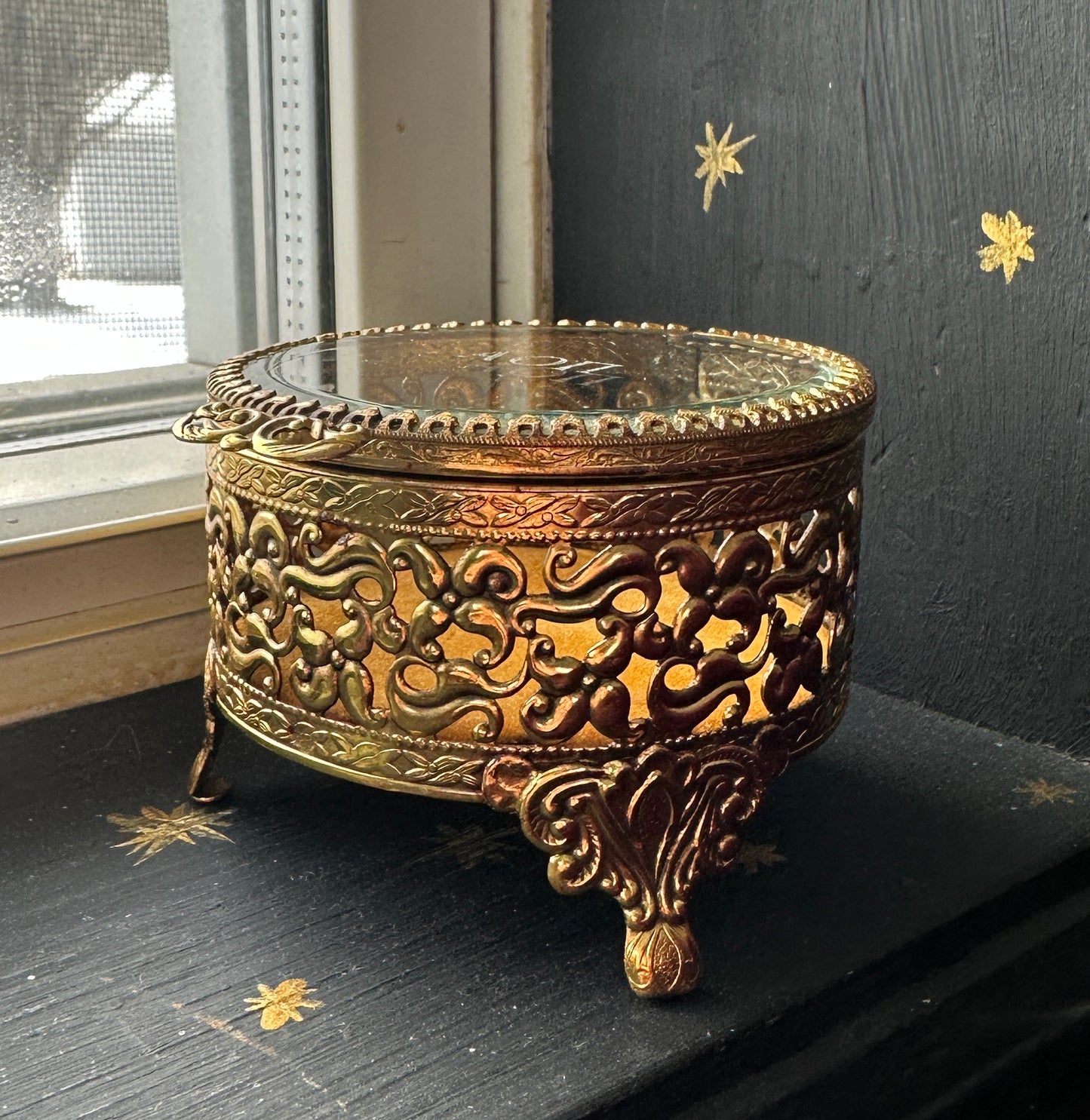 Rococo Revival Gilded Trinket Box