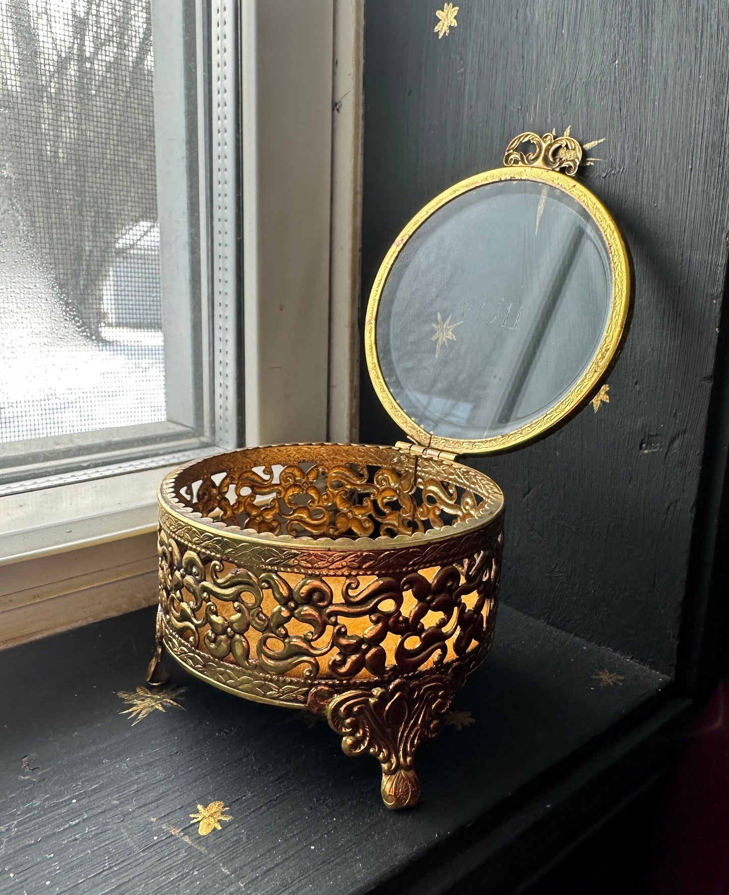 Rococo Revival Gilded Trinket Box