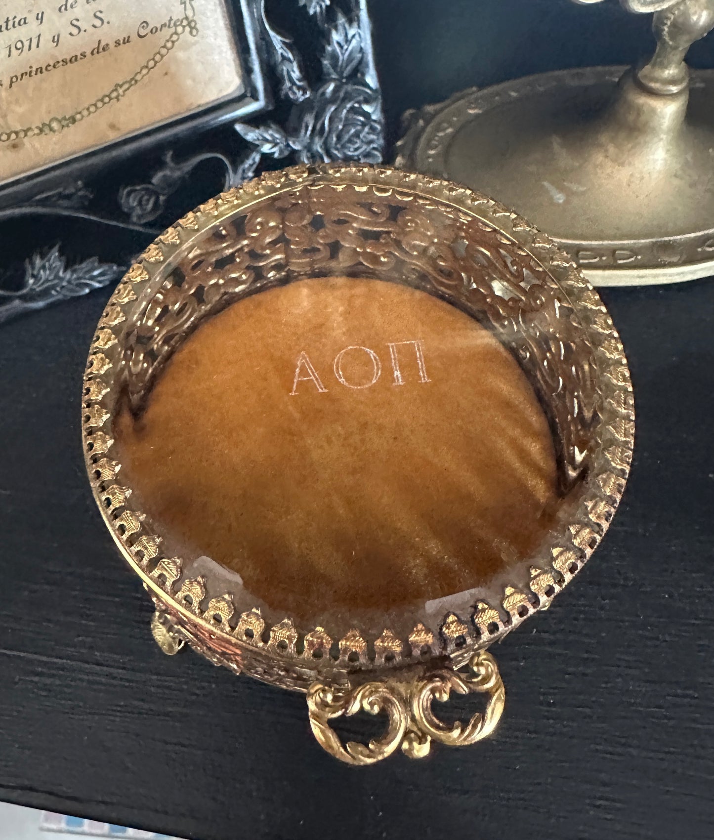 Rococo Revival Gilded Trinket Box