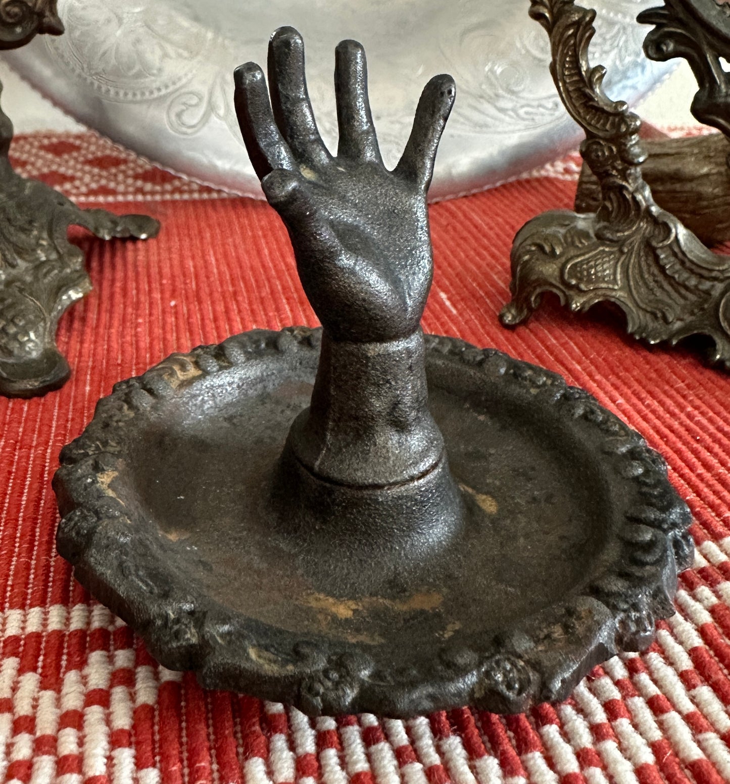 Gothic Cast Iron Ring Dish