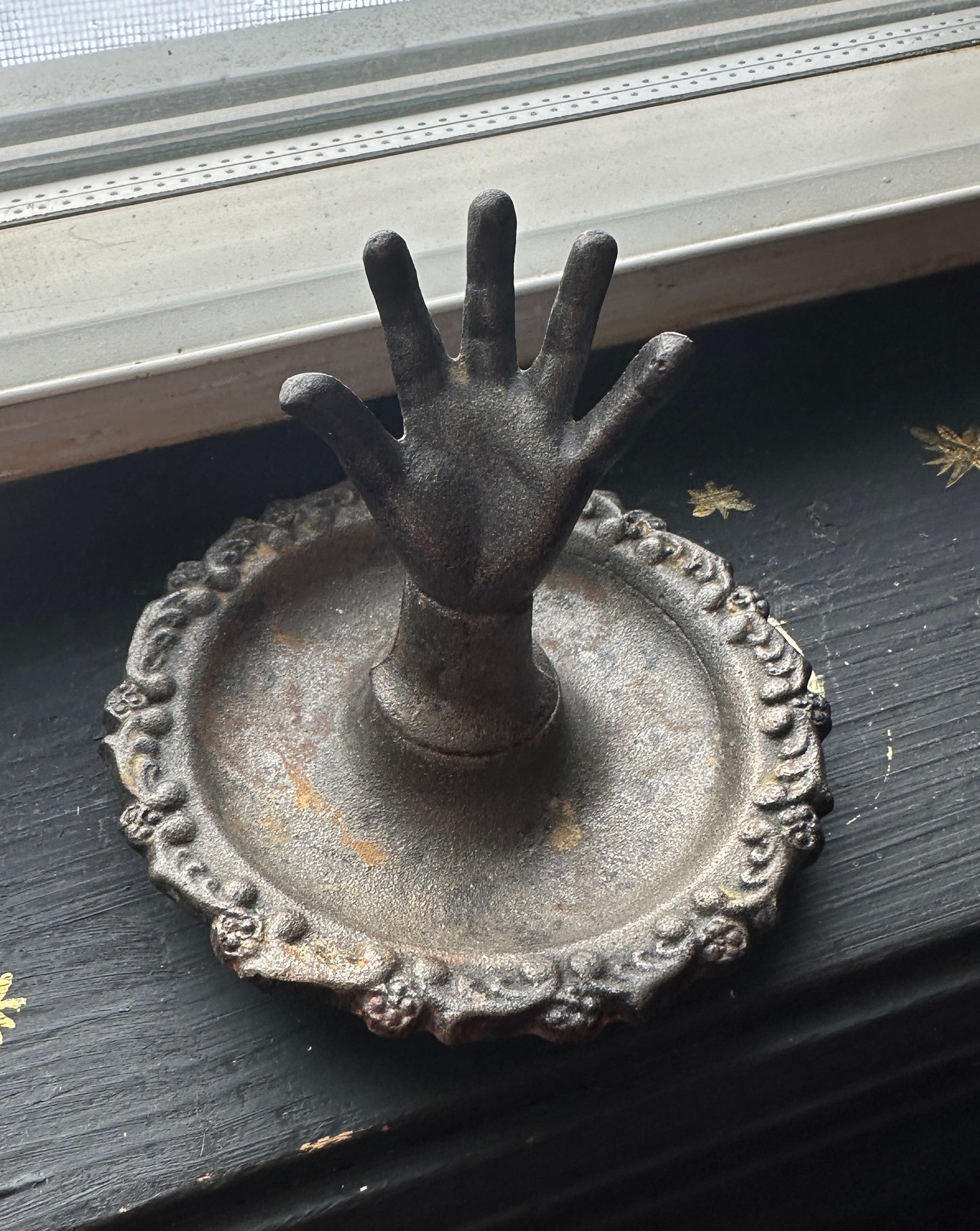 Gothic Cast Iron Ring Dish
