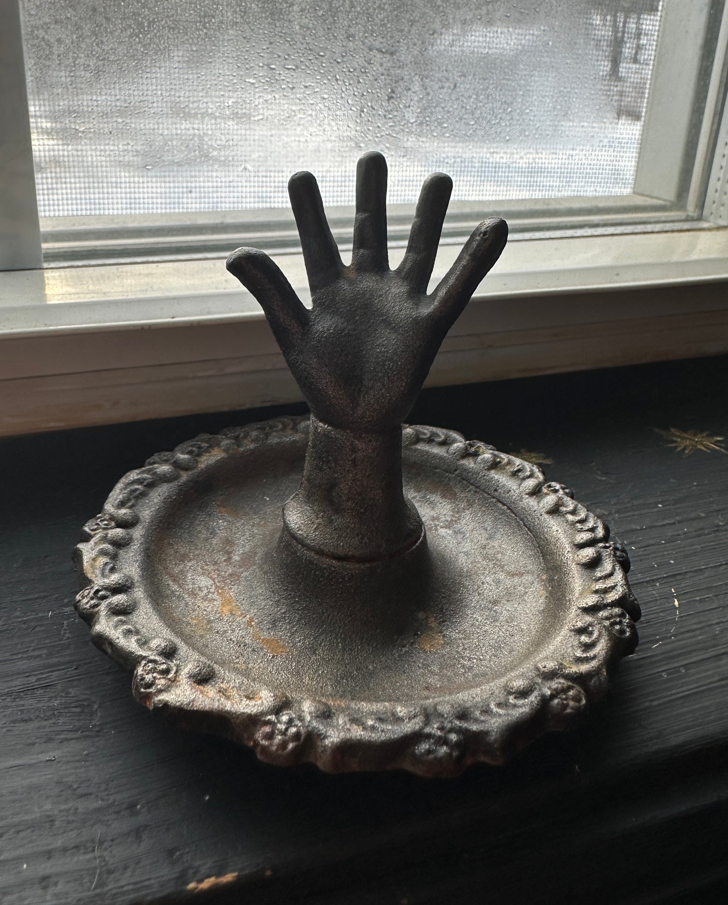 Gothic Cast Iron Ring Dish
