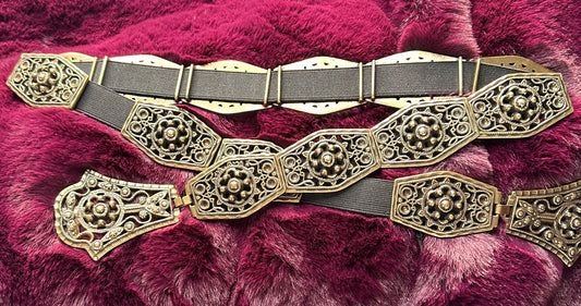Brass Renaissance Revival Belt 41" -46"