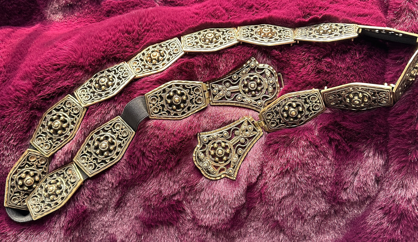 Brass Renaissance Revival Belt 41" -46"