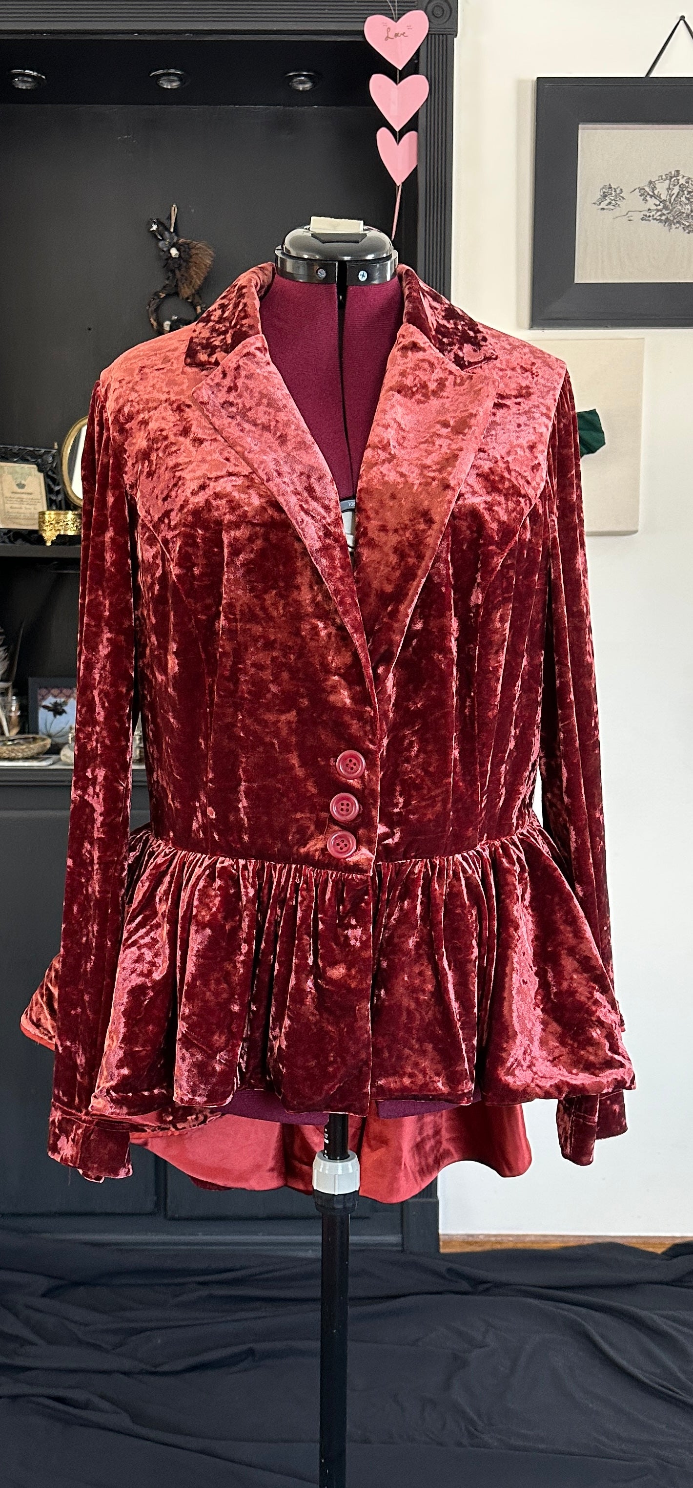 Cayenne Crushed Velvet Blazer 2X