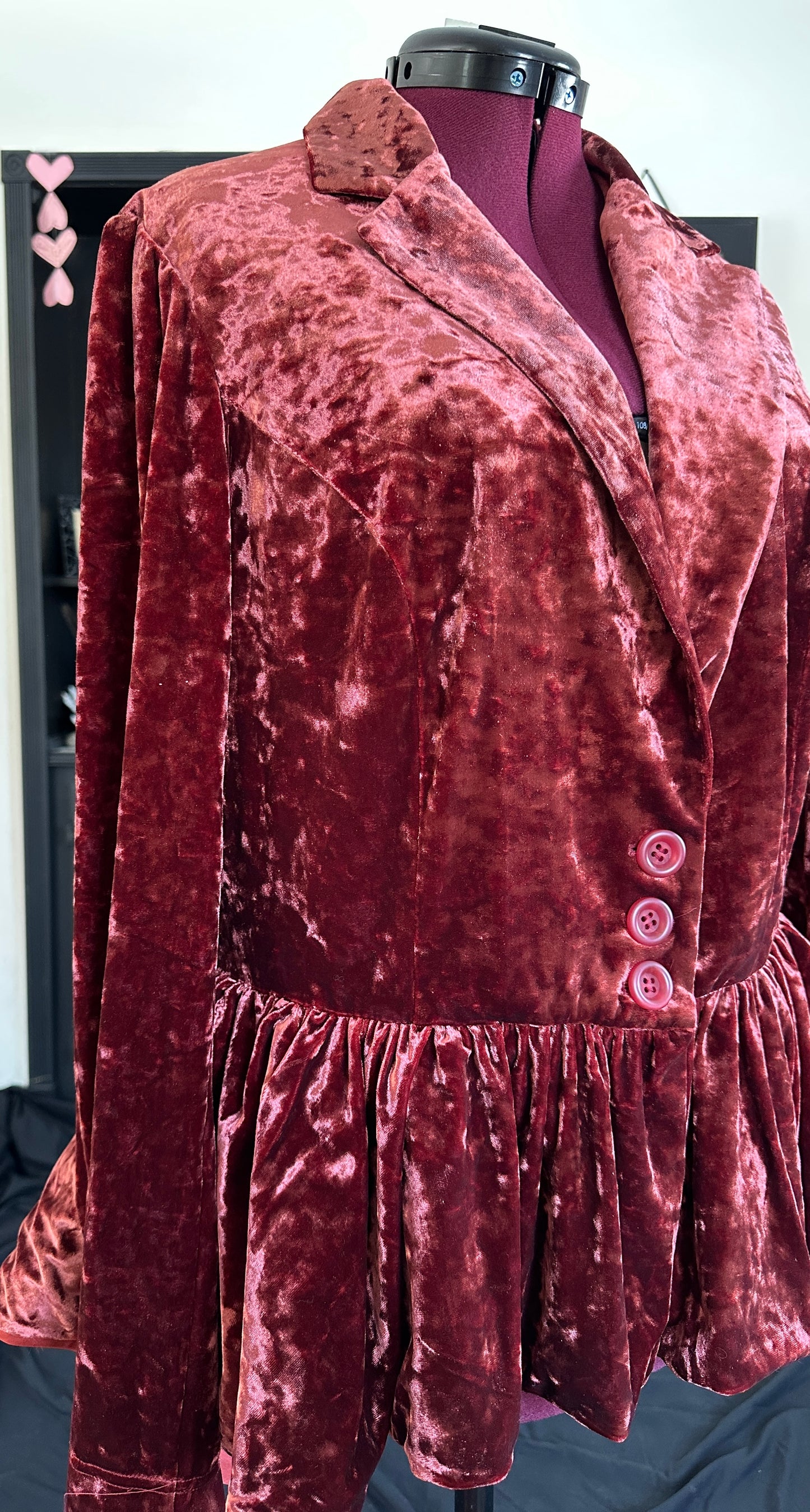 Cayenne Crushed Velvet Blazer 2X