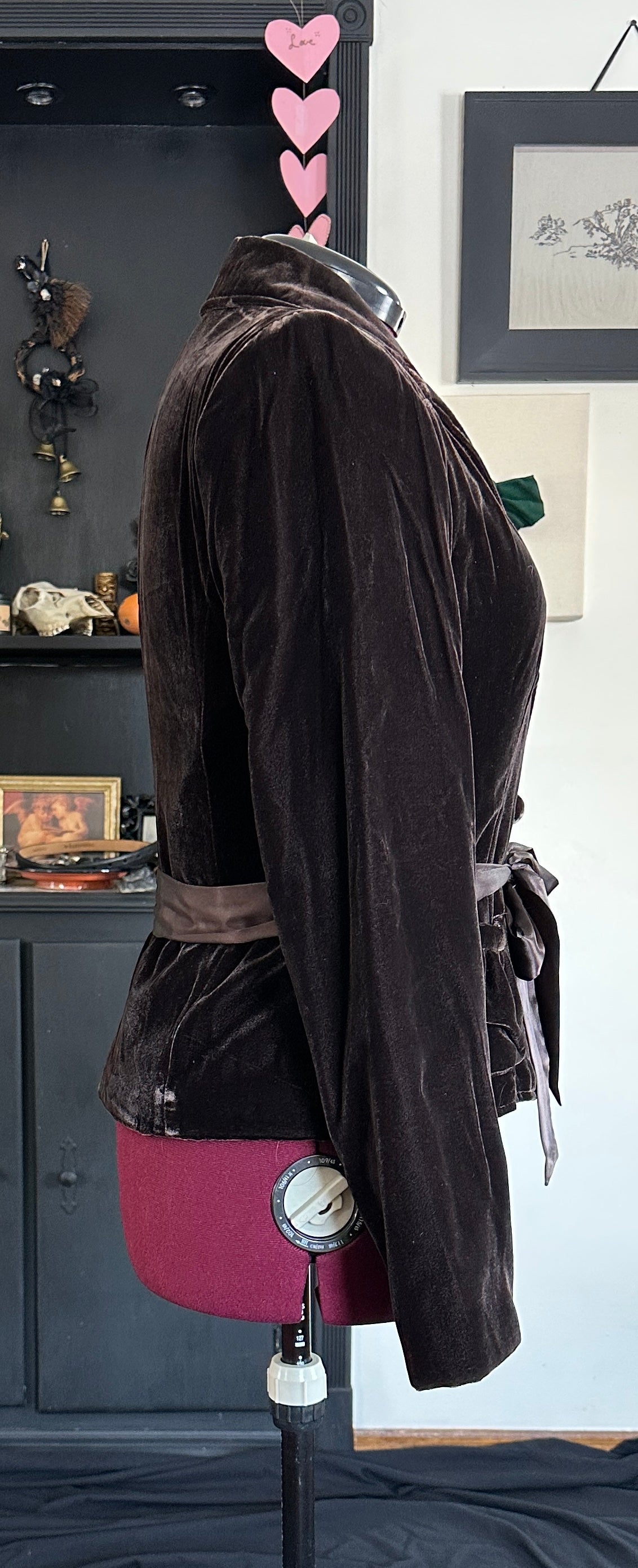 Brown Velvet Blazer SZ 12