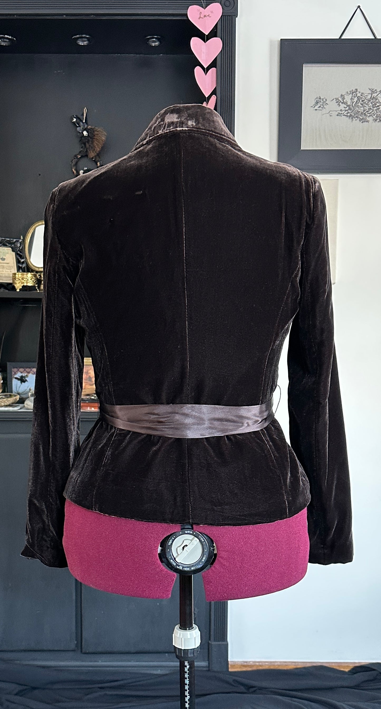 Brown Velvet Blazer SZ 12