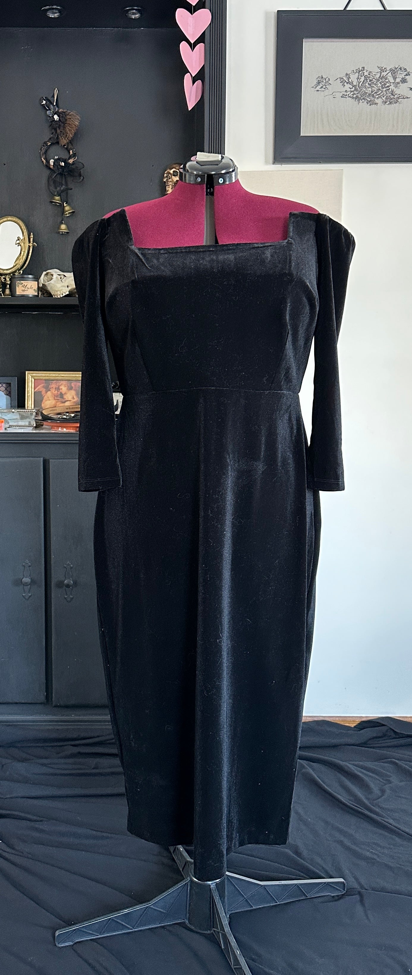 Eloquii Off-The-Shoulder Velvet Dress SZ 14-16