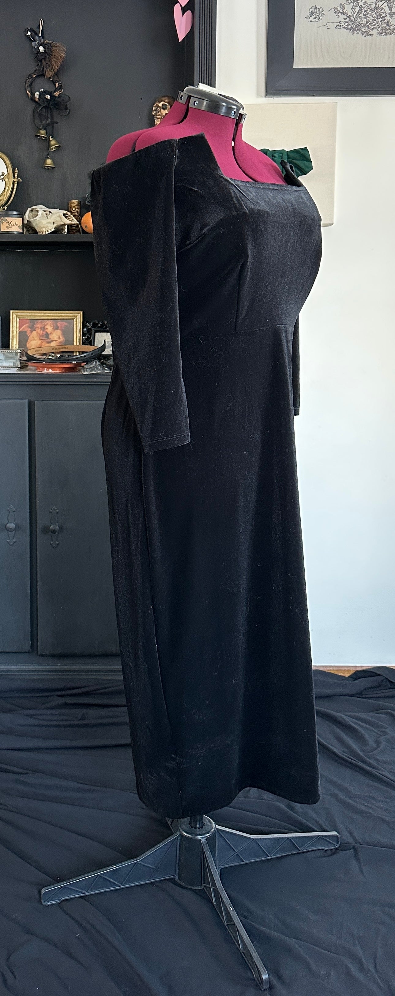 Eloquii Off-The-Shoulder Velvet Dress SZ 14-16